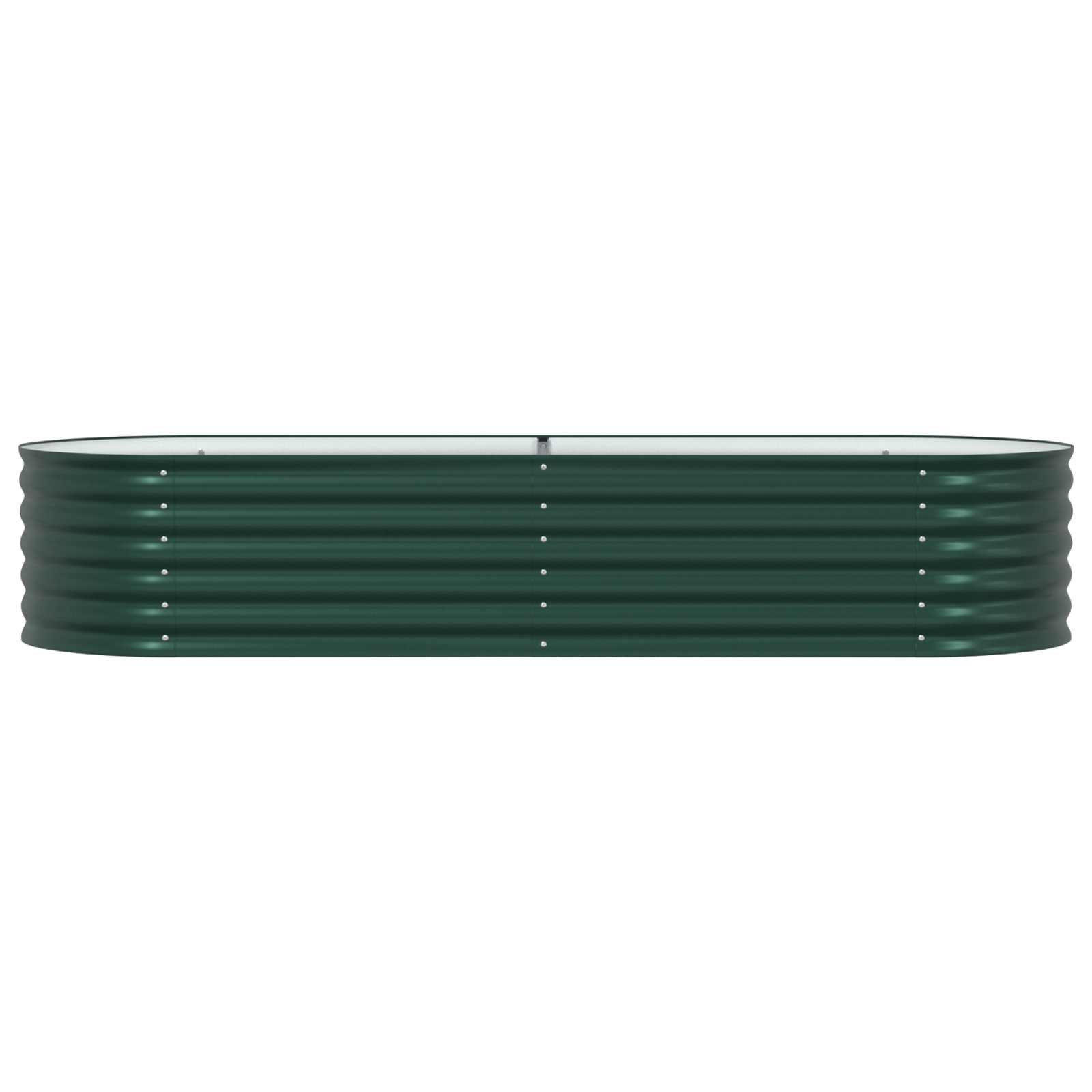 Pat Ridicat pentru Grădină  Verde 240x80x44 cm din Oțel Galvanizat GartenMobel Dekor
