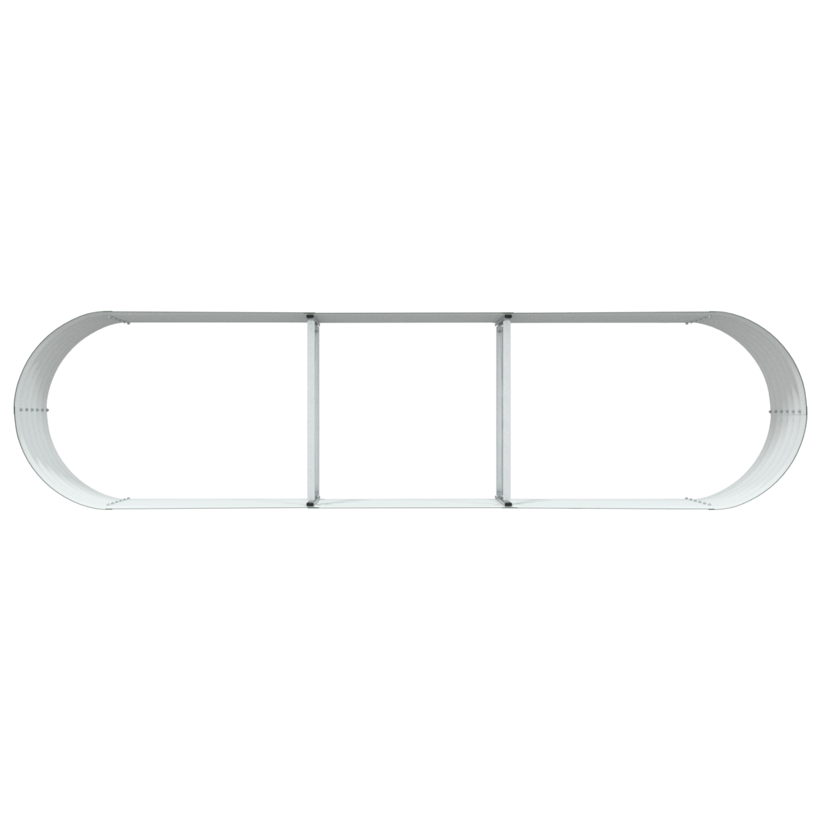 Pat ridicat pentru grădină verde 320x80x44 cm din oțel galvanizat GartenMobel Dekor