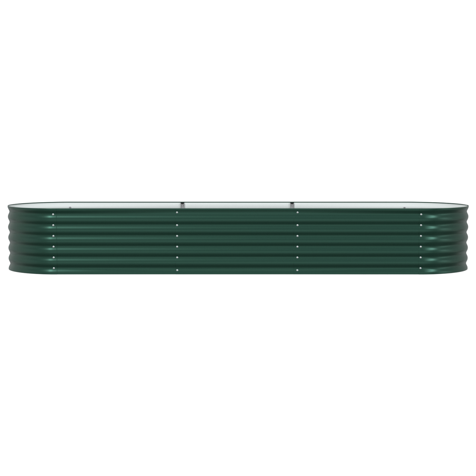 Pat ridicat pentru grădină verde 320x80x44 cm din oțel galvanizat GartenMobel Dekor