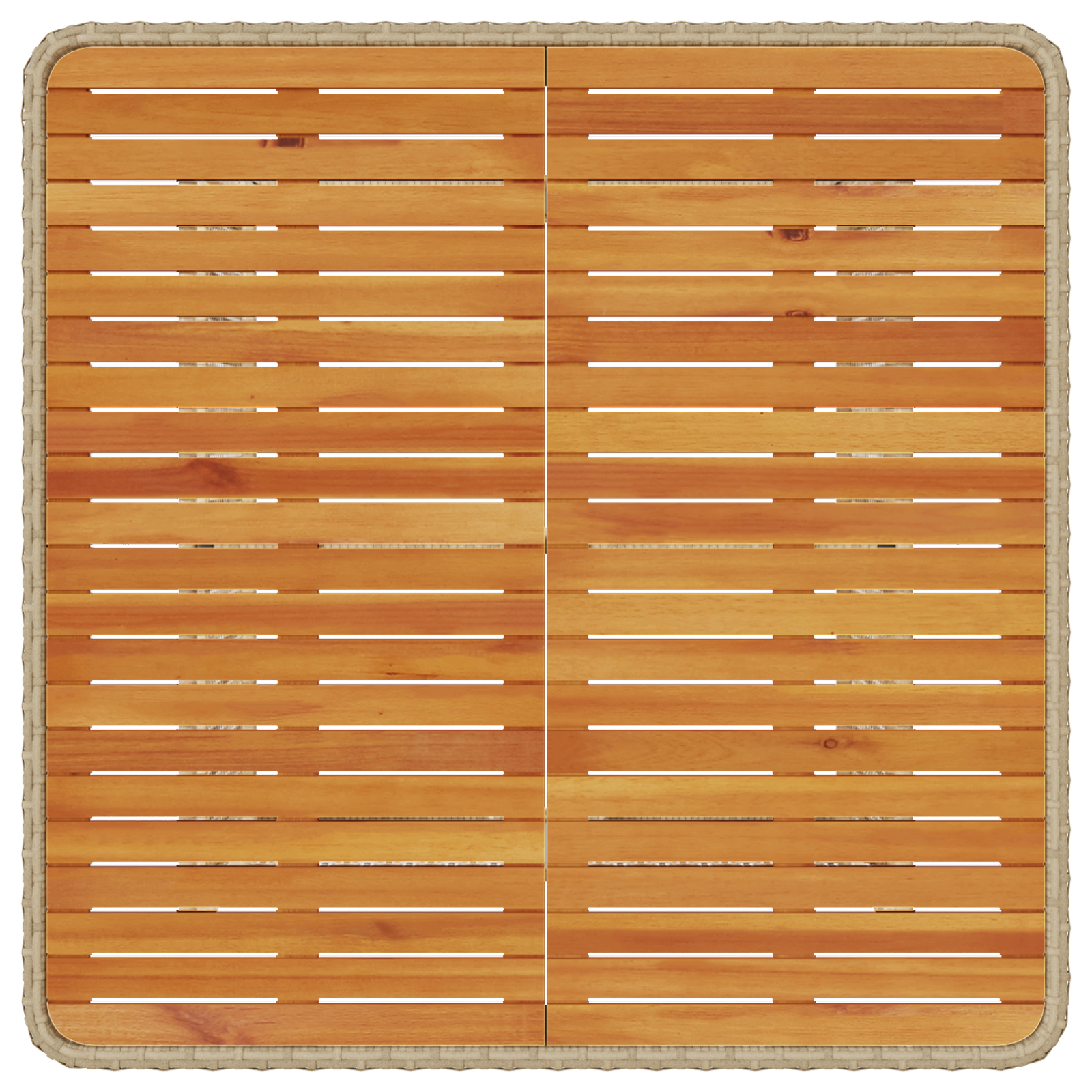 Set de dining pentru grădină de 3 piese cu perne Bej din ratan poli și acacia GartenMobel Dekor