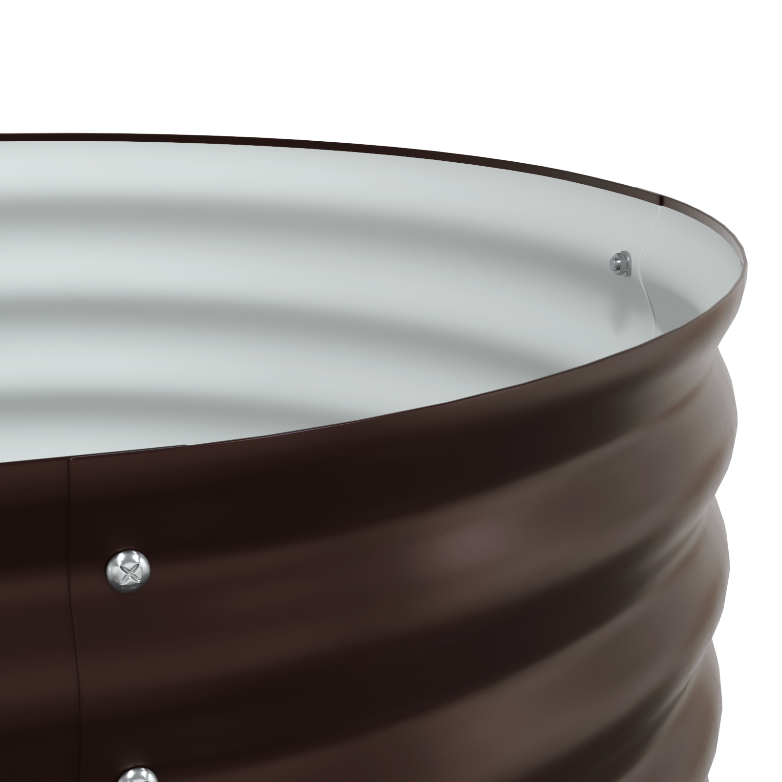 Răsad de grădină Brown 160x80x44 cm din oțel galvanizat GartenMobel Dekor