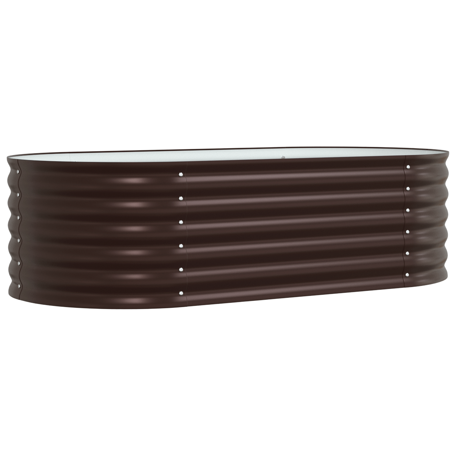 Răsad de grădină Brown 160x80x44 cm din oțel galvanizat GartenMobel Dekor