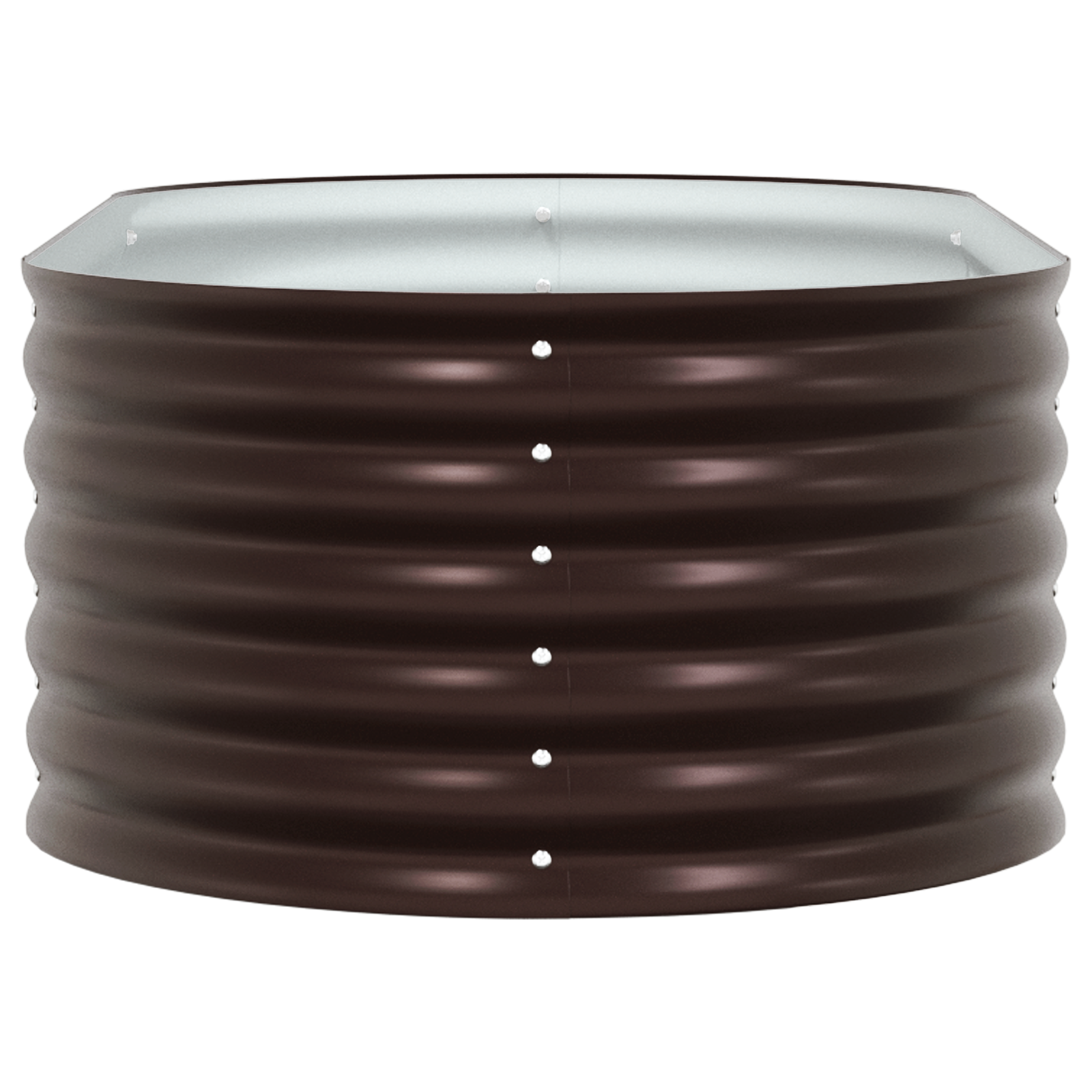 Răsad de grădină Brown 160x80x44 cm din oțel galvanizat GartenMobel Dekor