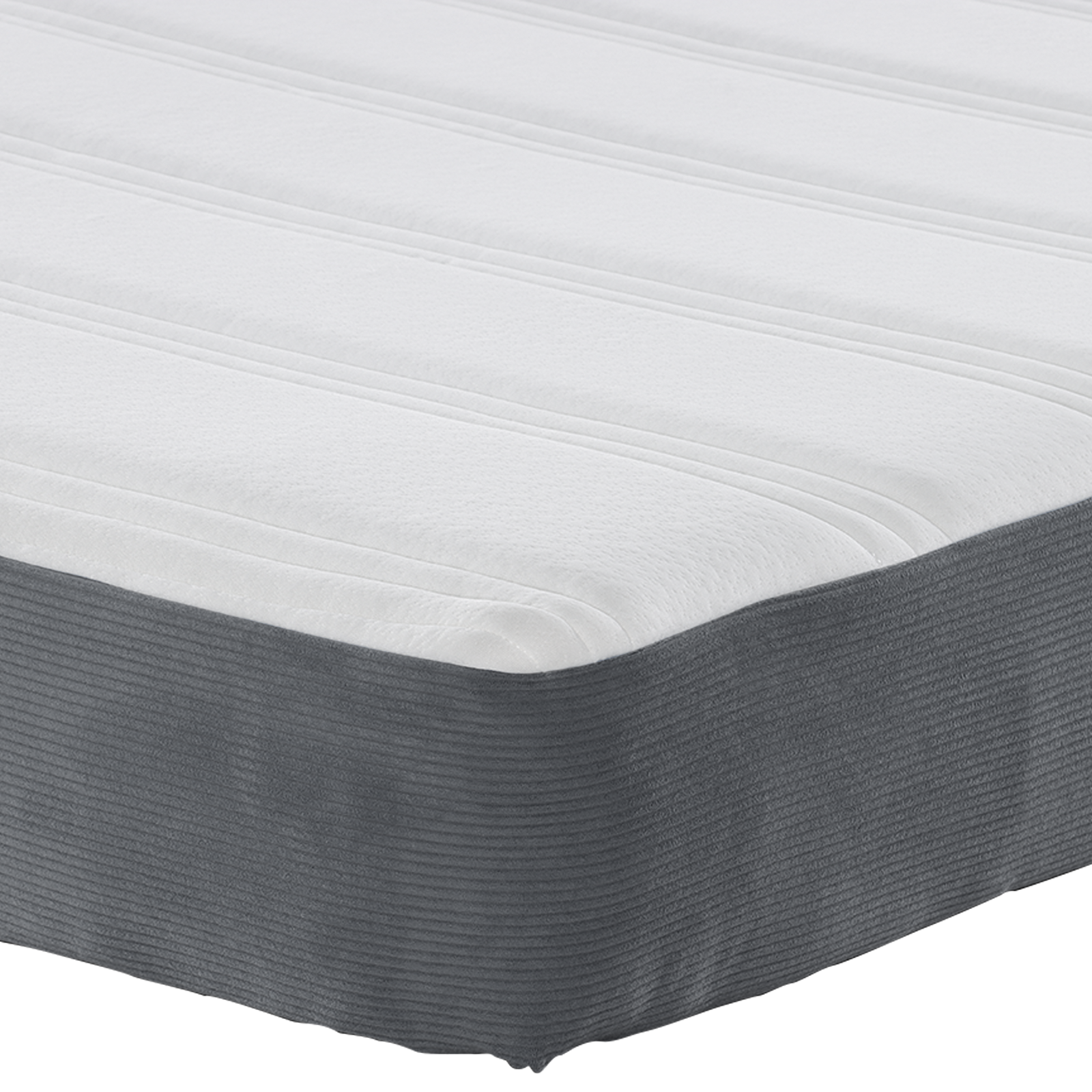 Saltea cu arcuri în buzunar - Gri închis, Medie, 140x200x20 cm GartenMobel Dekor