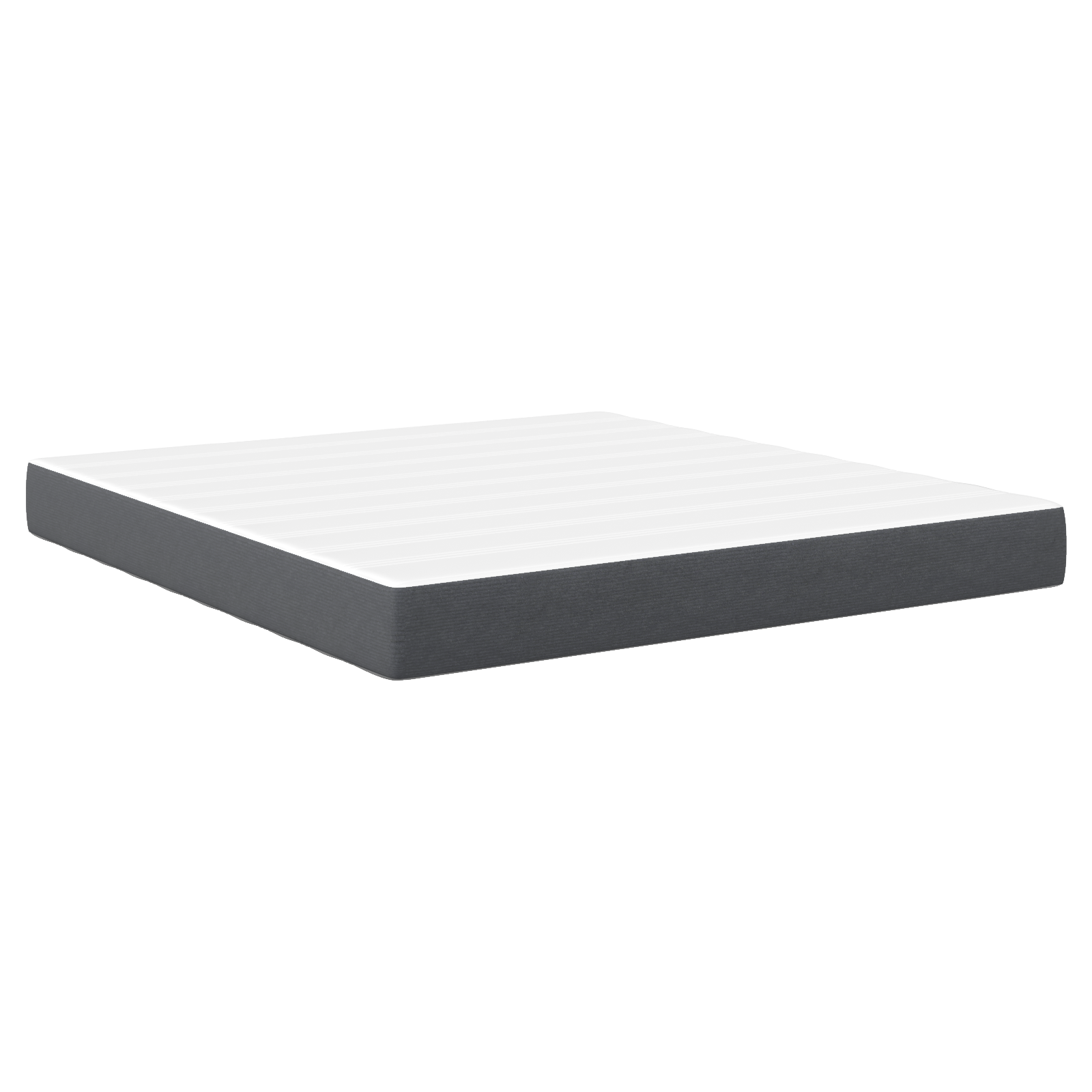 Saltea medie cu arcuri - Gri închis - 180x200x20 cm Țesătură GartenMobel Dekor