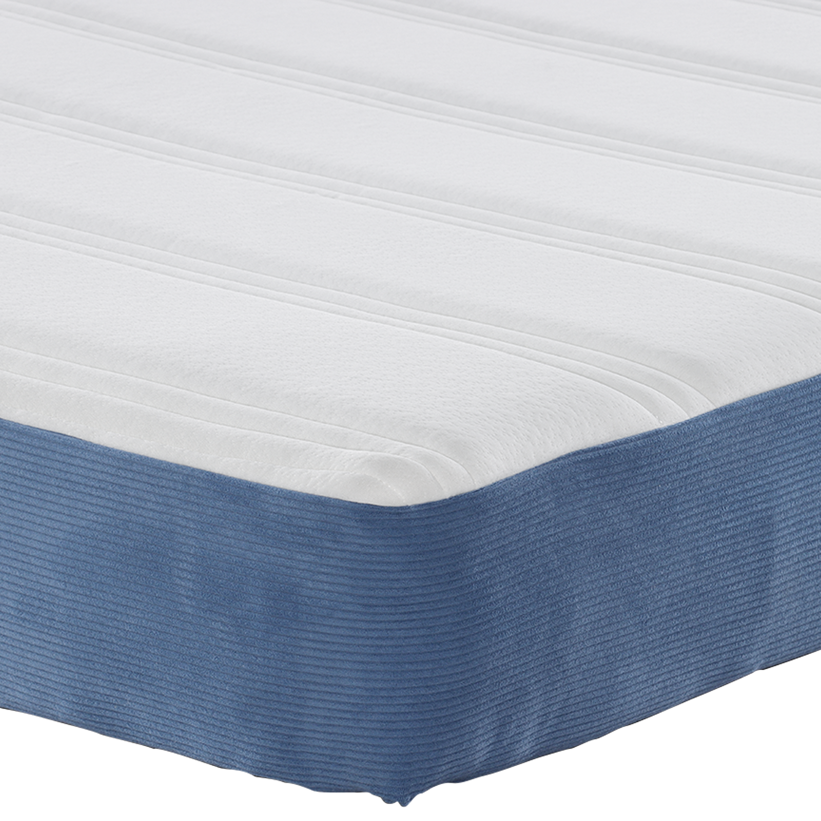 Saltea cu arcuri Pocket  Albastră, Medie, 120x200x20 cm, Fabric GartenMobel Dekor
