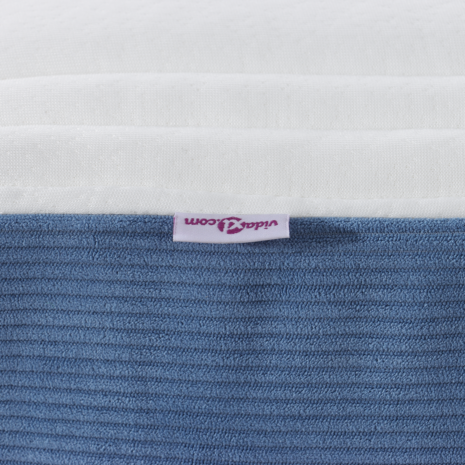 Saltea cu arcuri Pocket  Albastră Medie 90x190x20 cm Textil GartenMobel Dekor