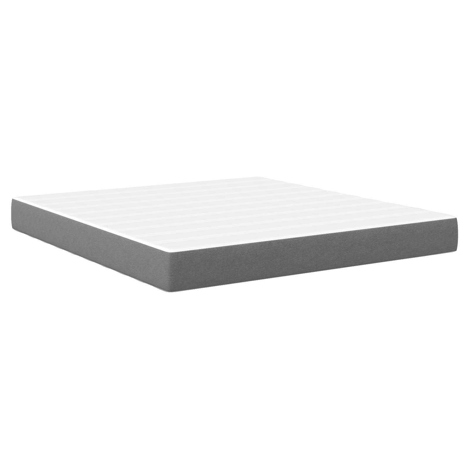 Saltea cu arcuri Pocket  Gri deschis Medie 180x200x20 cm Fabricată GartenMobel Dekor