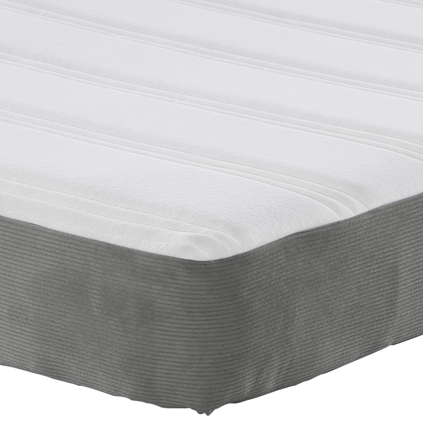 Saltea cu arcuri pocket  Gri deschis Medie 120x200x20 cm Țesătură GartenMobel Dekor