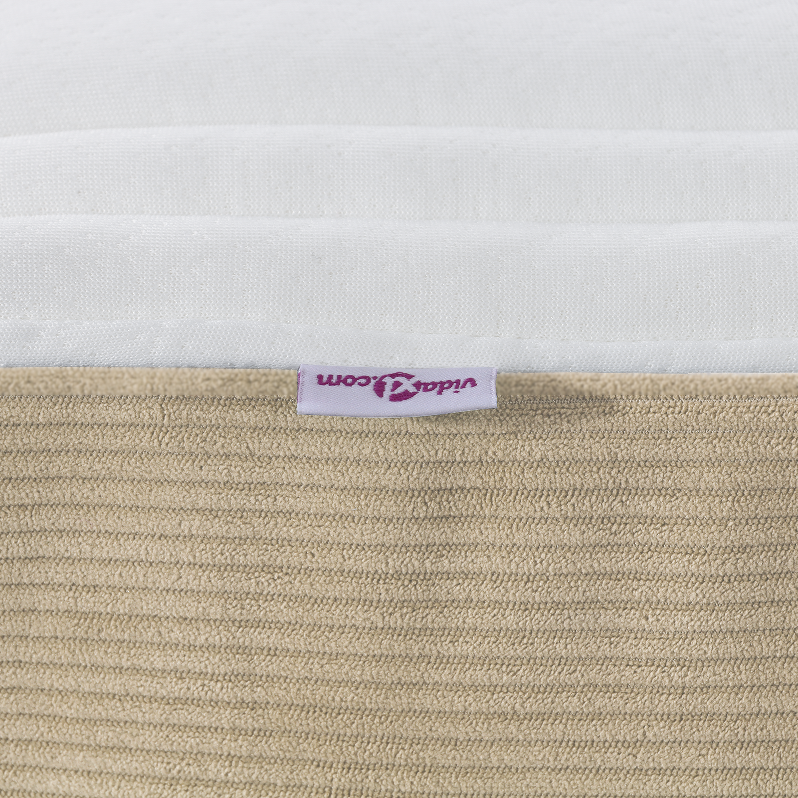 Saltea cu arcuri pocket  Verde deschis Gri Medie 90x200x20 cm Material textil GartenMobel Dekor