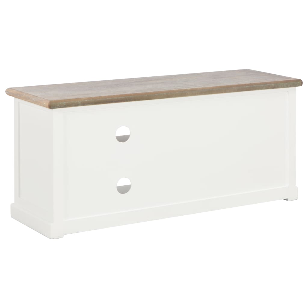 Comodă TV, alb, 90x30x40 cm, lemn GartenMobel Dekor