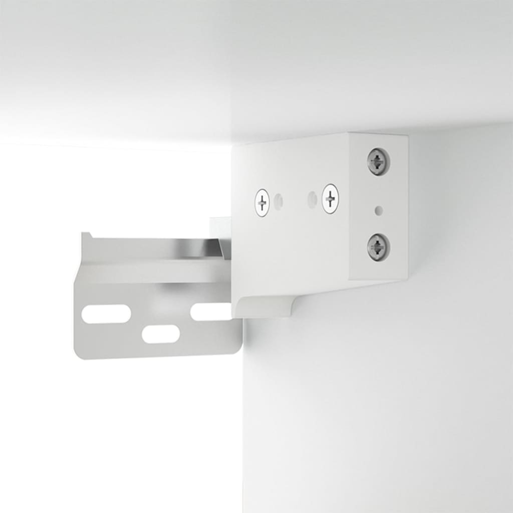 Dulapuri TV montate pe perete, 2 buc., alb, 80x34,5x40 cm GartenMobel Dekor