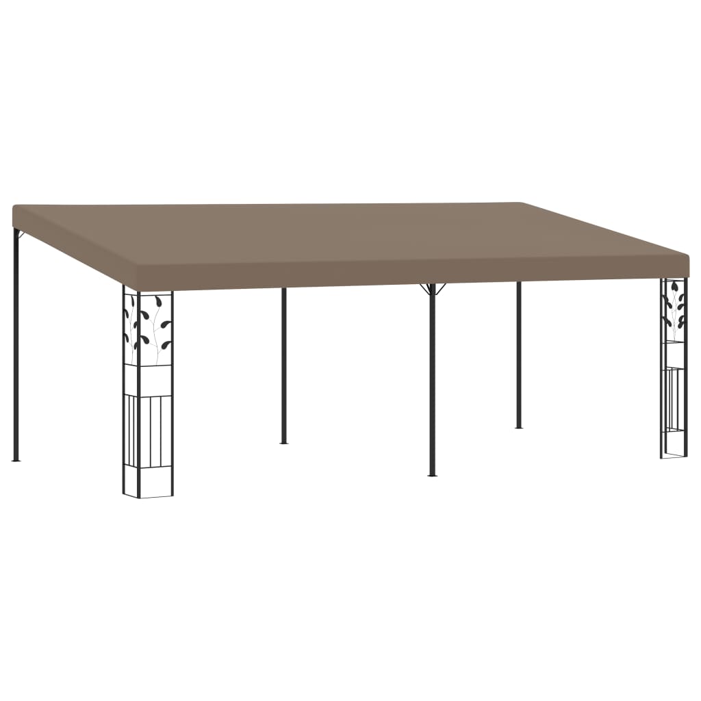 Pavilion montat de perete, gri taupe, 6 x 3 x 2,5 m GartenMobel Dekor