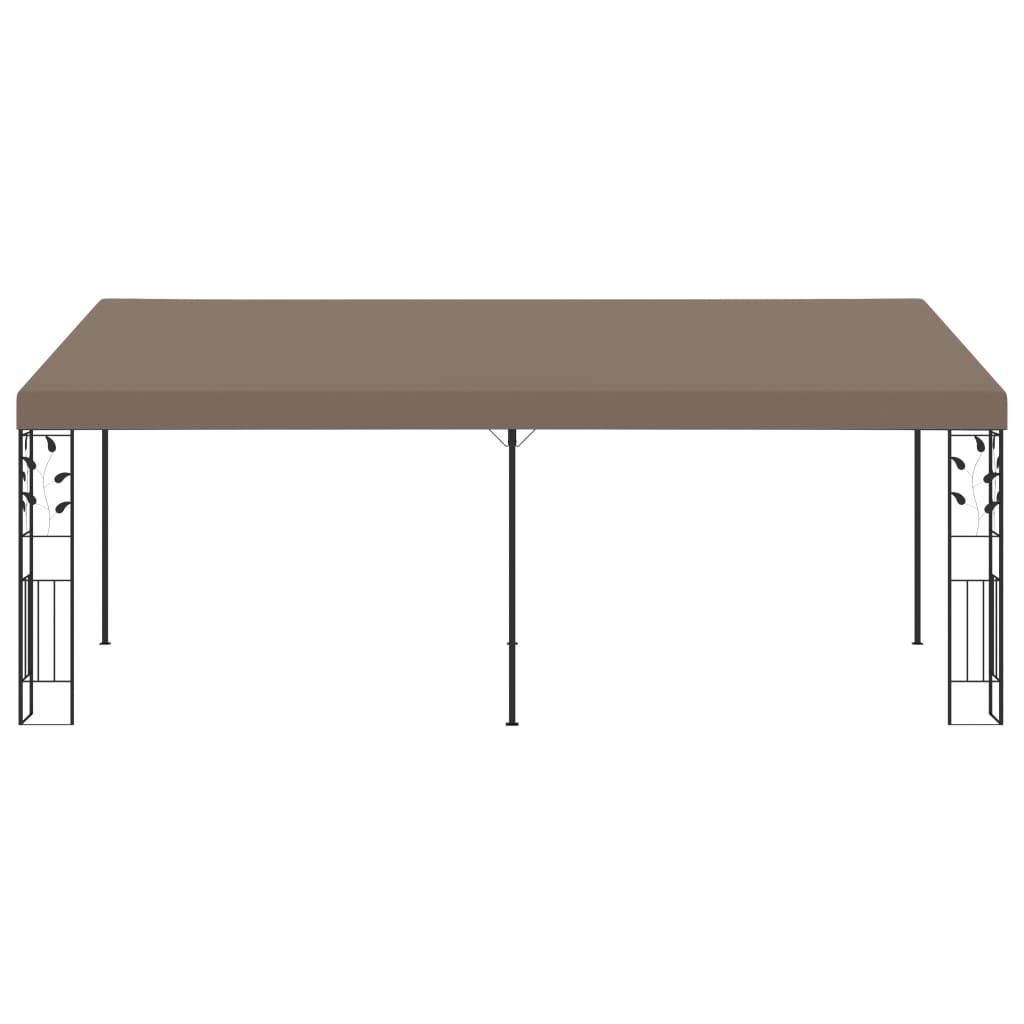 Pavilion montat de perete, gri taupe, 6 x 3 x 2,5 m GartenMobel Dekor