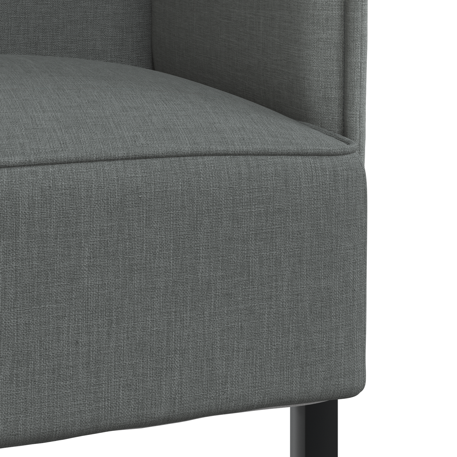 Canapea Highback Gri Închis 109x56x121 cm Material Textil GartenMobel Dekor