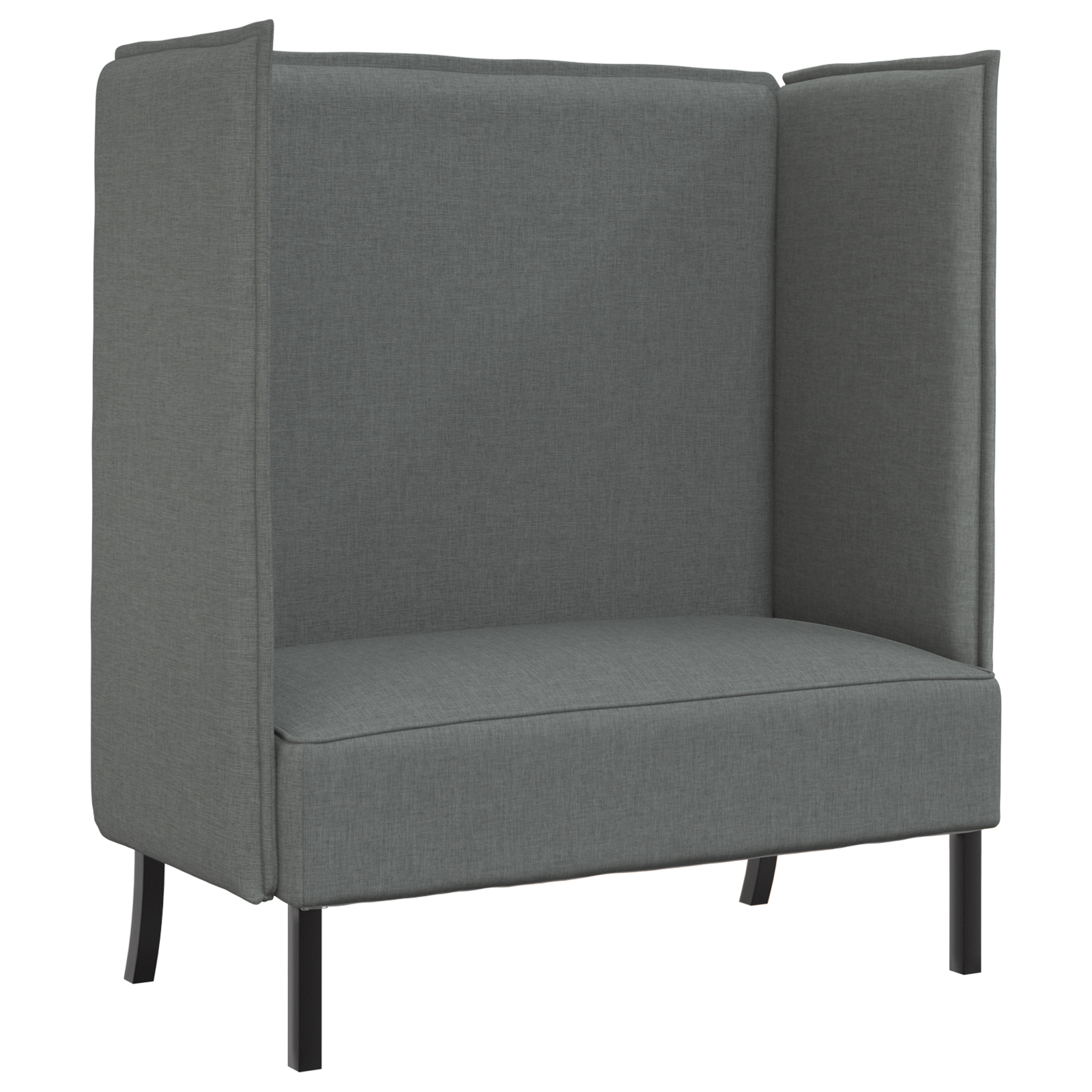 Canapea Highback Gri Închis 109x56x121 cm Material Textil GartenMobel Dekor