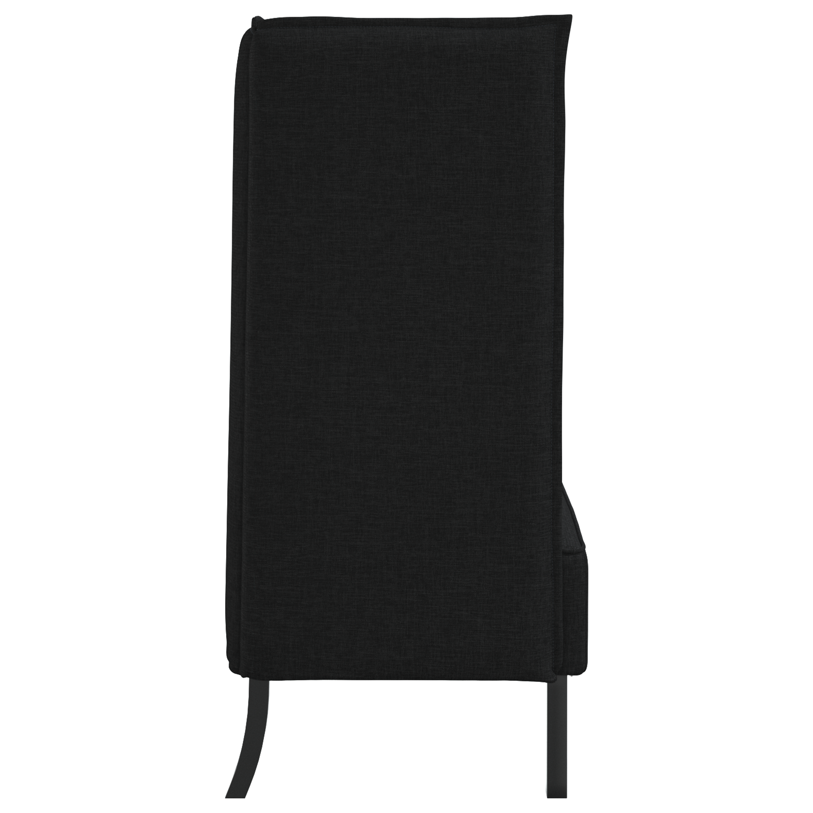 Canapea cu spătar înalt Neagră 109x56x121 cm Textil GartenMobel Dekor