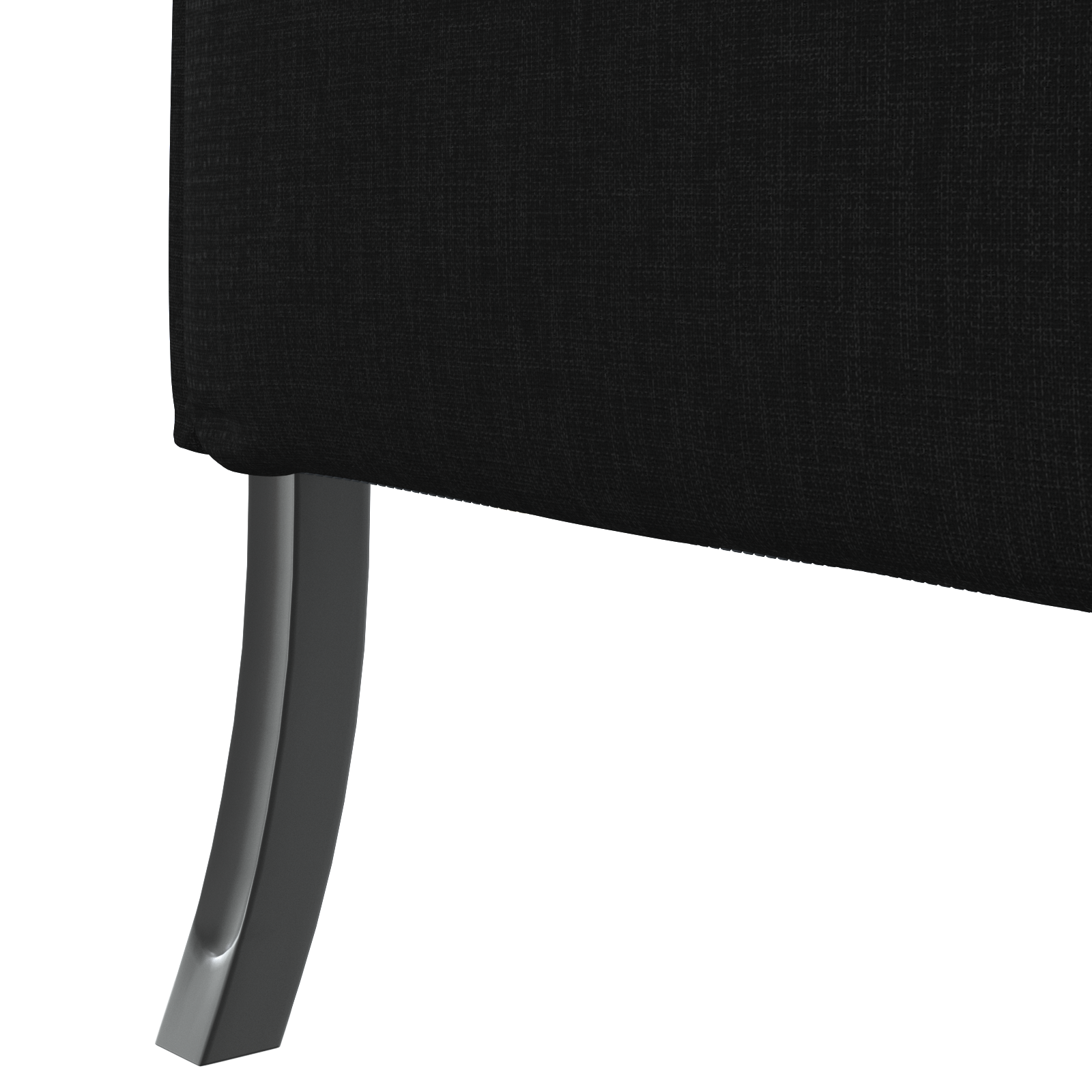 Canapea cu spătar înalt Neagră 109x56x121 cm Textil GartenMobel Dekor