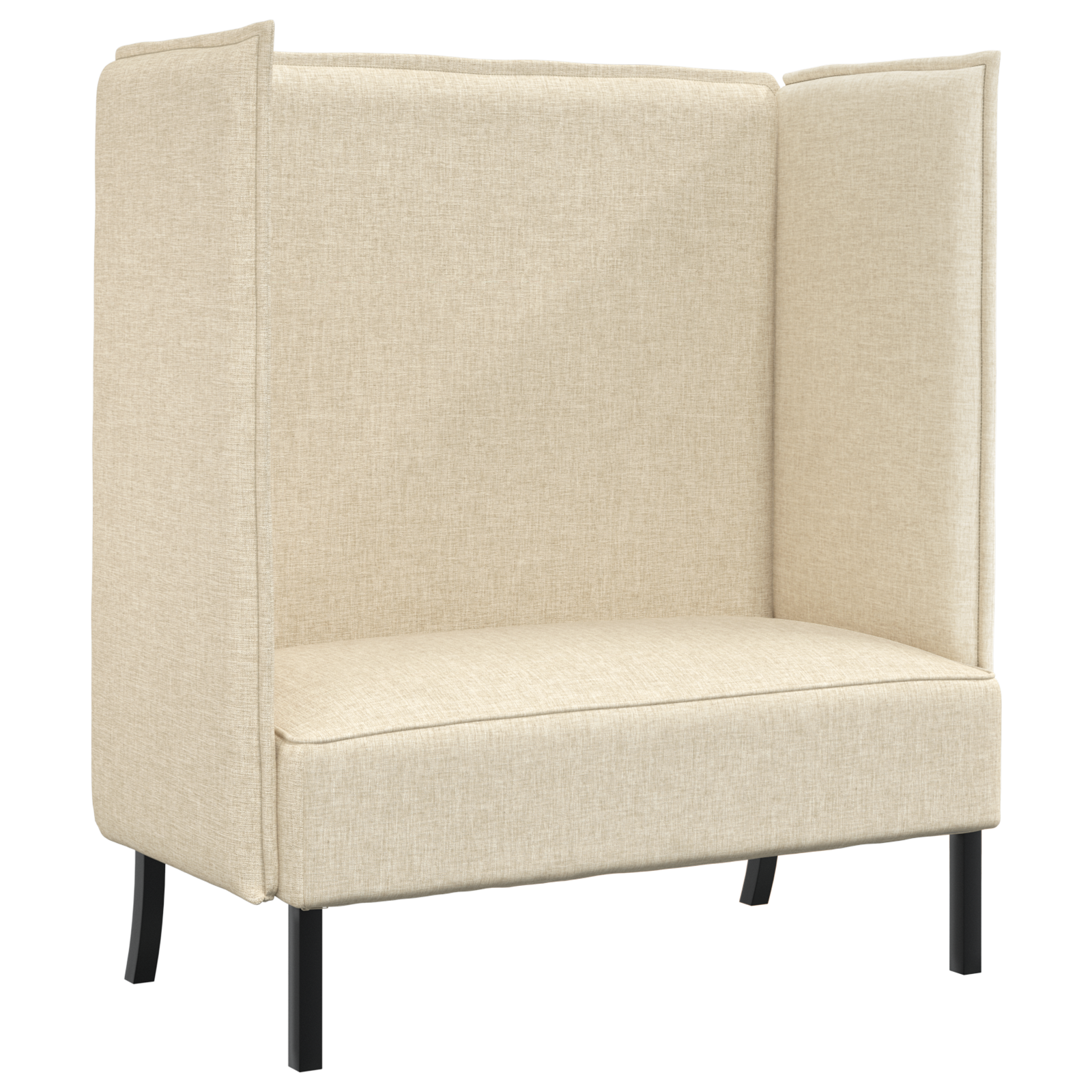 Canapea înaltă Crem 109x56x121 cm Textil GartenMobel Dekor
