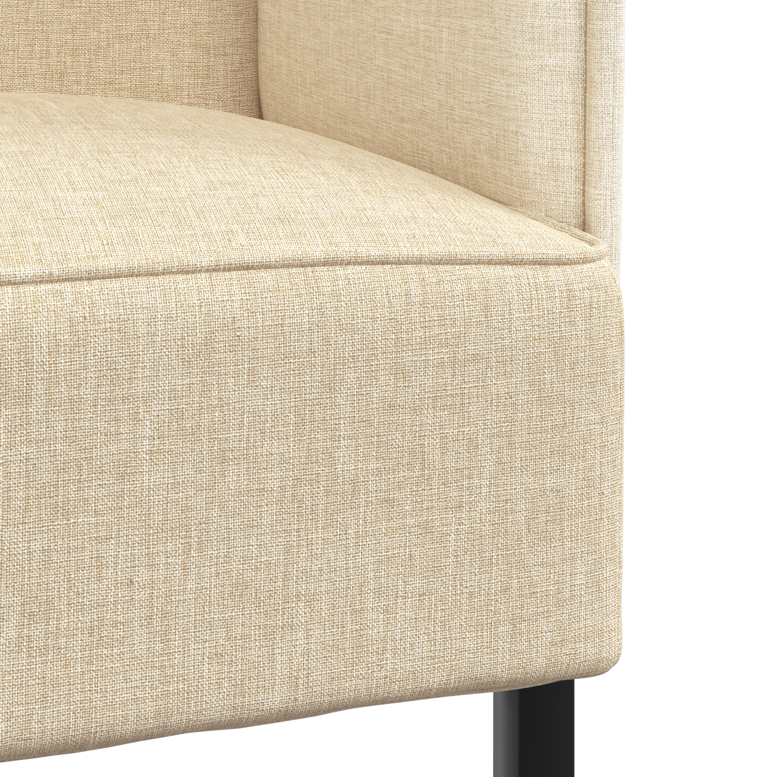 Canapea înaltă Crem 109x56x121 cm Textil GartenMobel Dekor