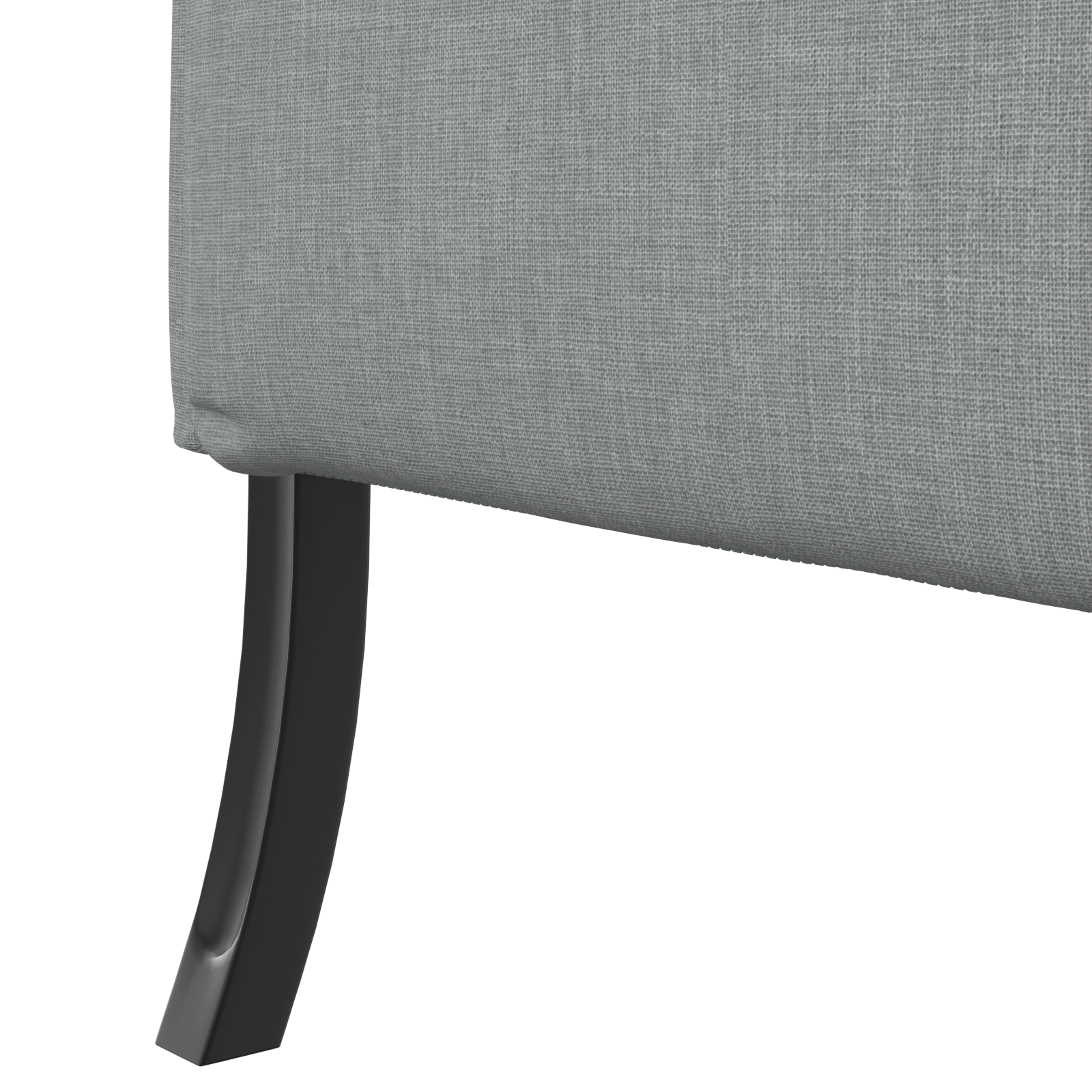 Canapea înaltă gri deschis 109x56x121 cm din material textil GartenMobel Dekor