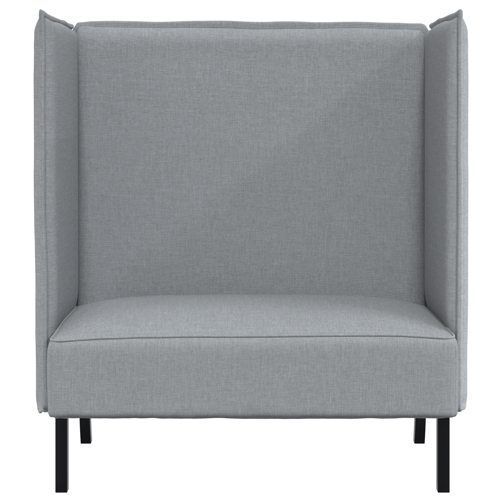 Canapea înaltă gri deschis 109x56x121 cm din material textil GartenMobel Dekor