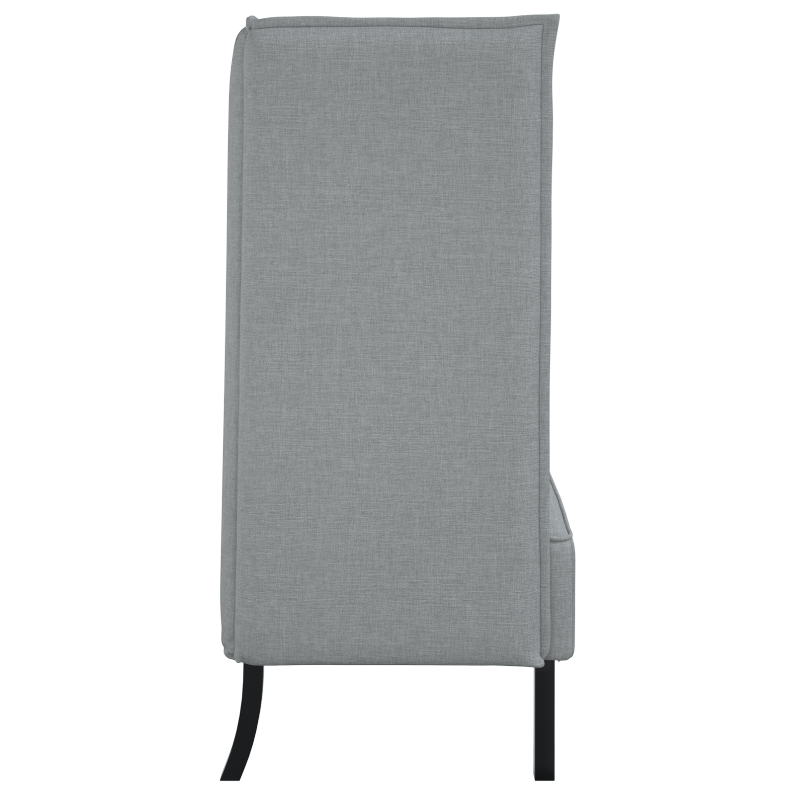 Canapea înaltă gri deschis 109x56x121 cm din material textil GartenMobel Dekor