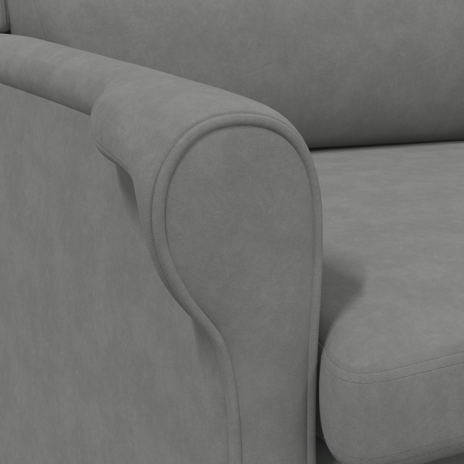 Fotoliu gri închis Gri închis Țesătură și lemn Standard Ergonomic GartenMobel Dekor