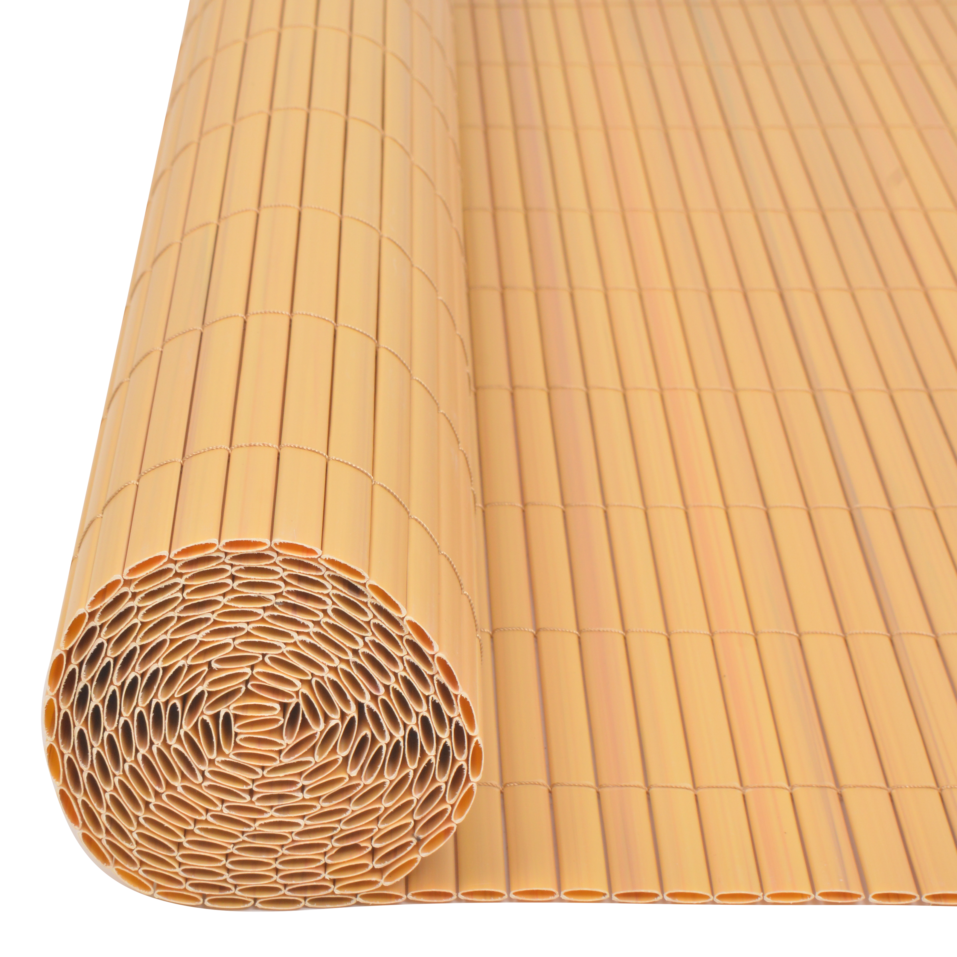 Gard de grădină de două fețe PVC 150x500 cm Galben GartenMobel Dekor