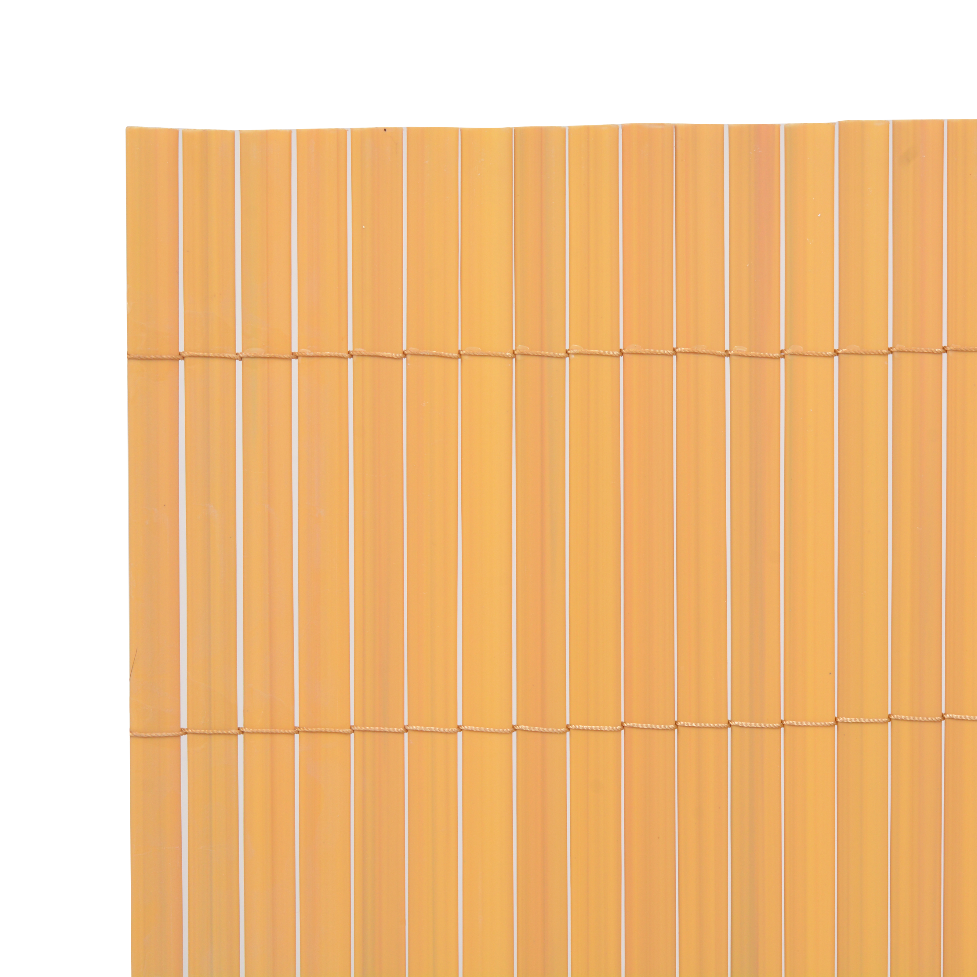 Gard de grădină de două fețe PVC 150x500 cm Galben GartenMobel Dekor