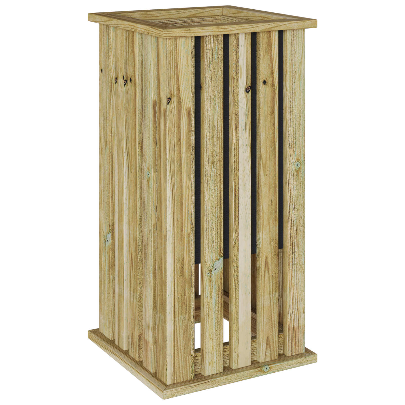 Jardinieră cu captuseală 33x33x65 cm lemn impregnat pin GartenMobel Dekor