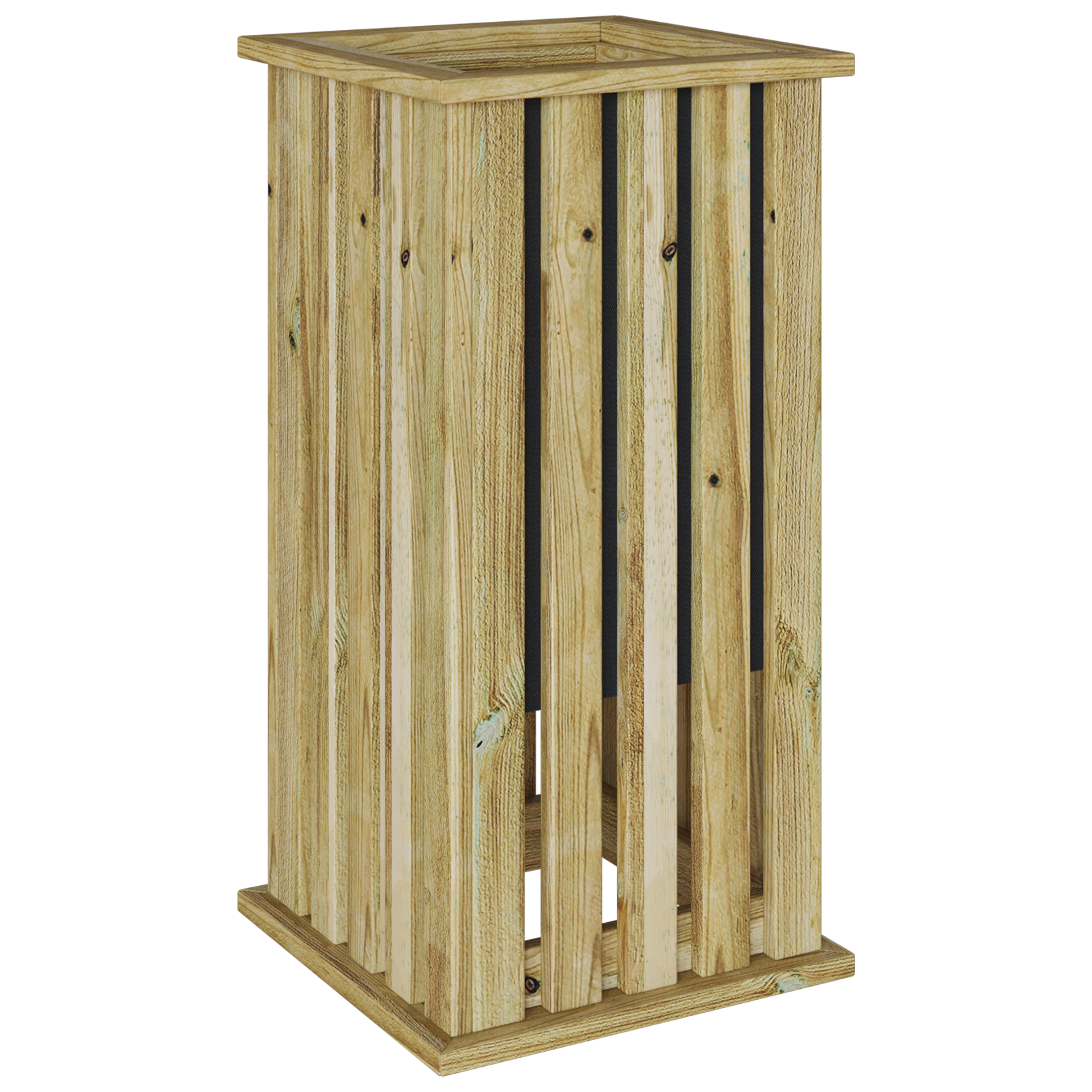 Jardinieră cu captuseală 33x33x65 cm lemn impregnat pin GartenMobel Dekor
