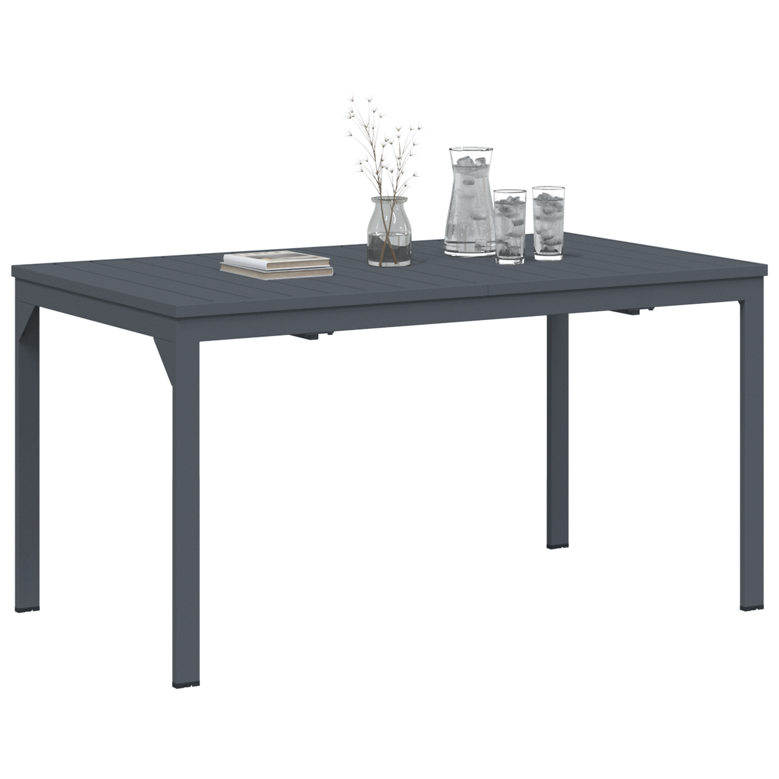 Masă de grădină Gri închis Aluminiu Mare GartenMobel Dekor
