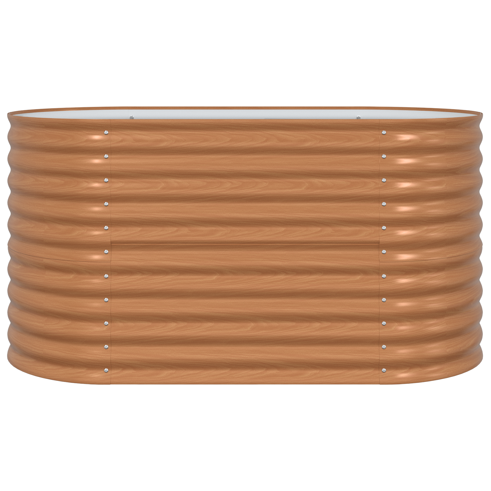 Nisip de grădină ridicat maro cu aspect de lemn 160x80x81 cm din oțel GartenMobel Dekor