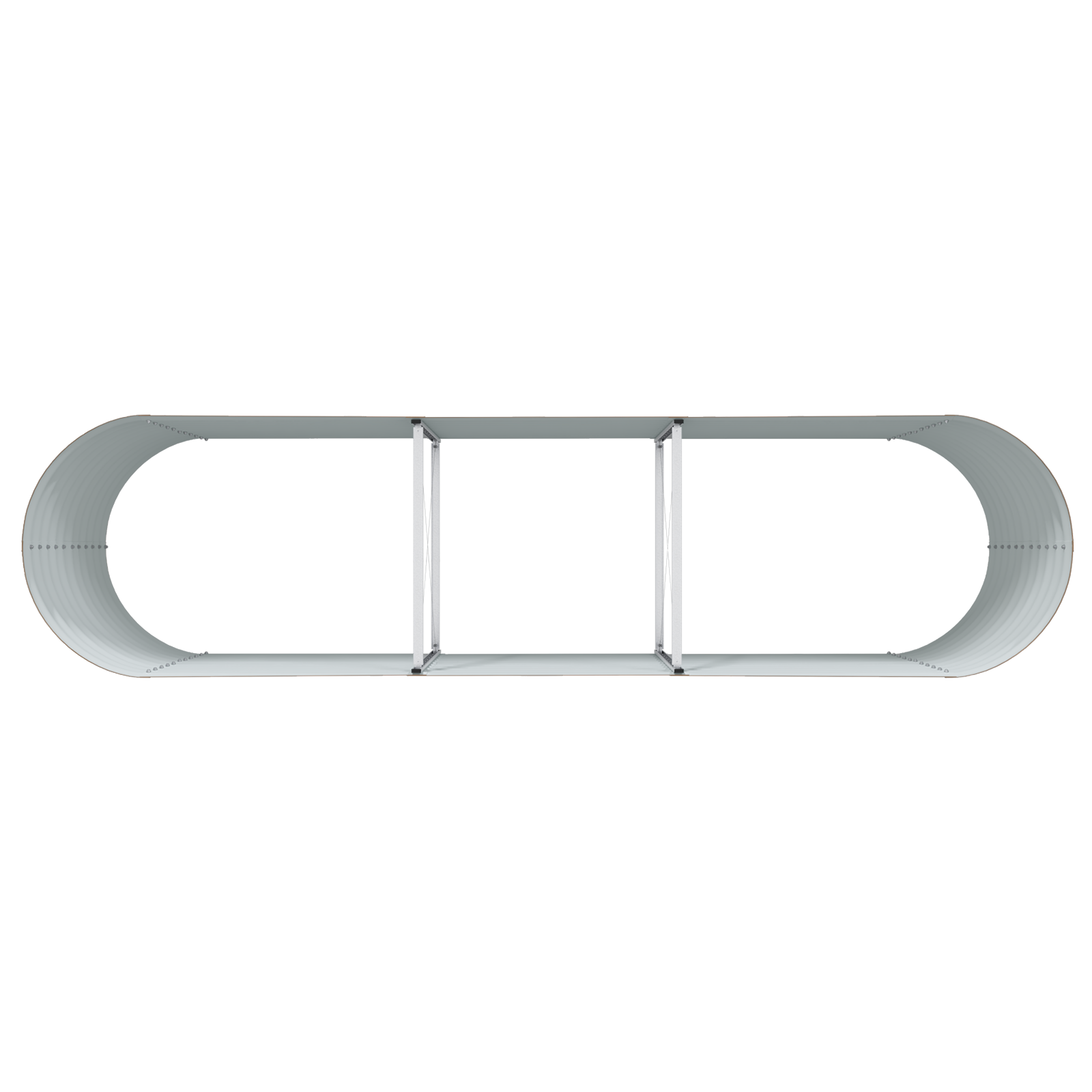 Pat Ridicat Ghiveci Efect De Lemn Metal 320 X 80 X 81 cm Durabil GartenMobel Dekor