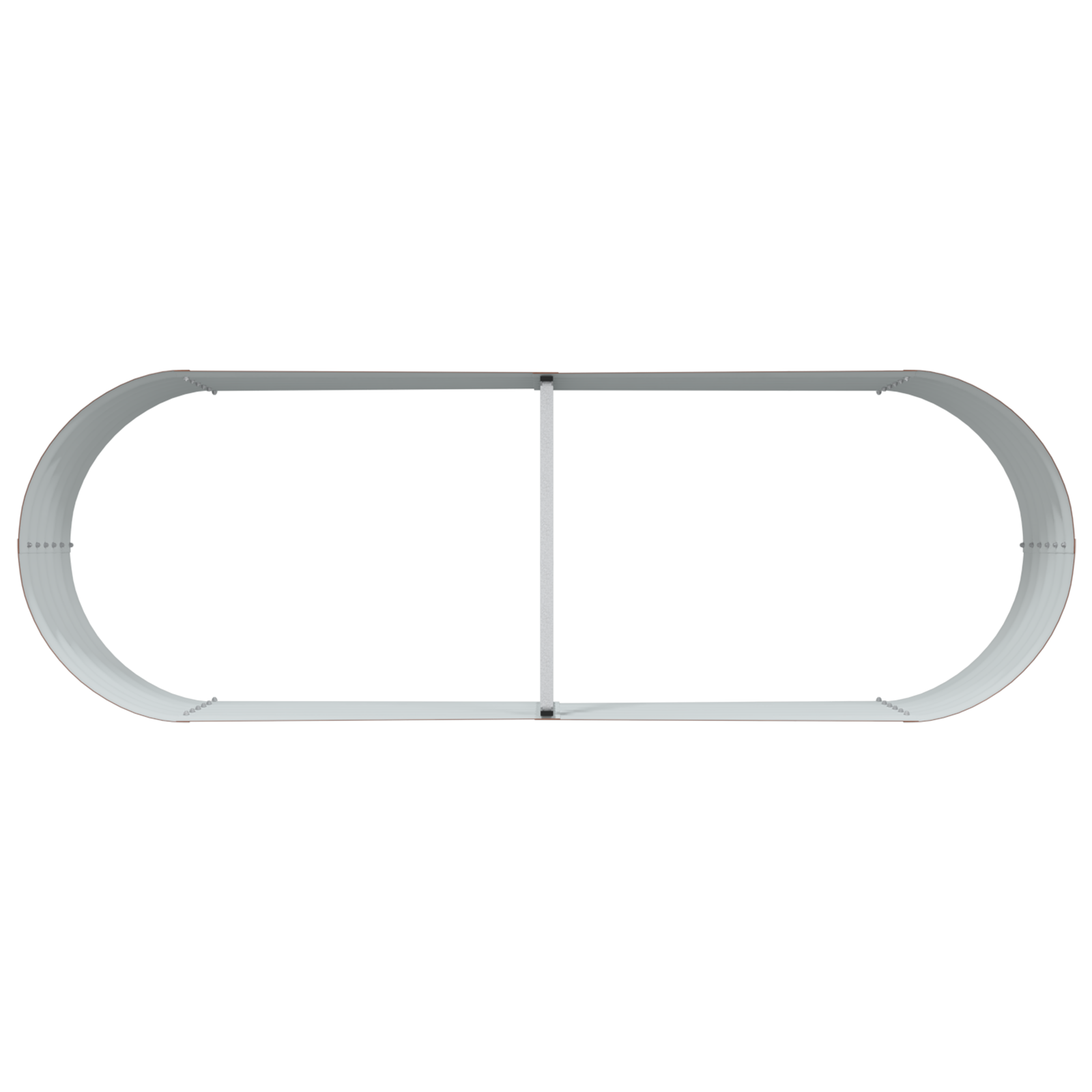 Pat de Grădină Ridicat Marron cu Aspect de Lemn 240x80x44 cm Oțel GartenMobel Dekor