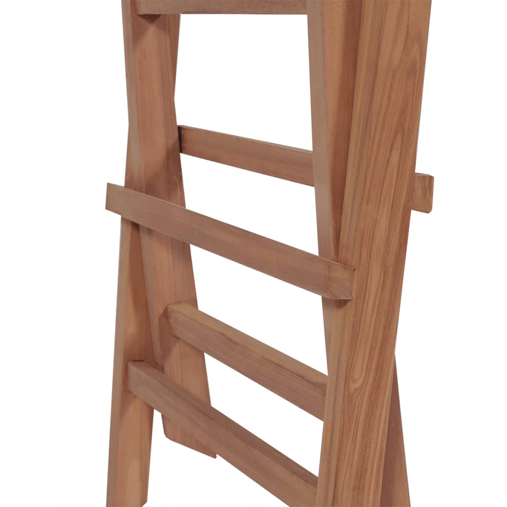 Set mobilier exterior cu scaune pliabile, 11 piese, lemn de tec GartenMobel Dekor