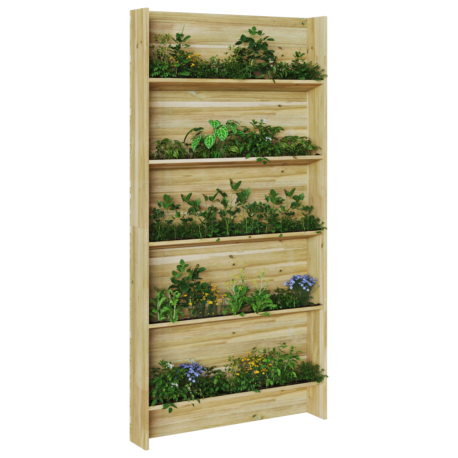 Suport pentru plante de grădină cu 5 niveluri 90x15x180 cm Lemn impregnate de pin GartenMobel Dekor
