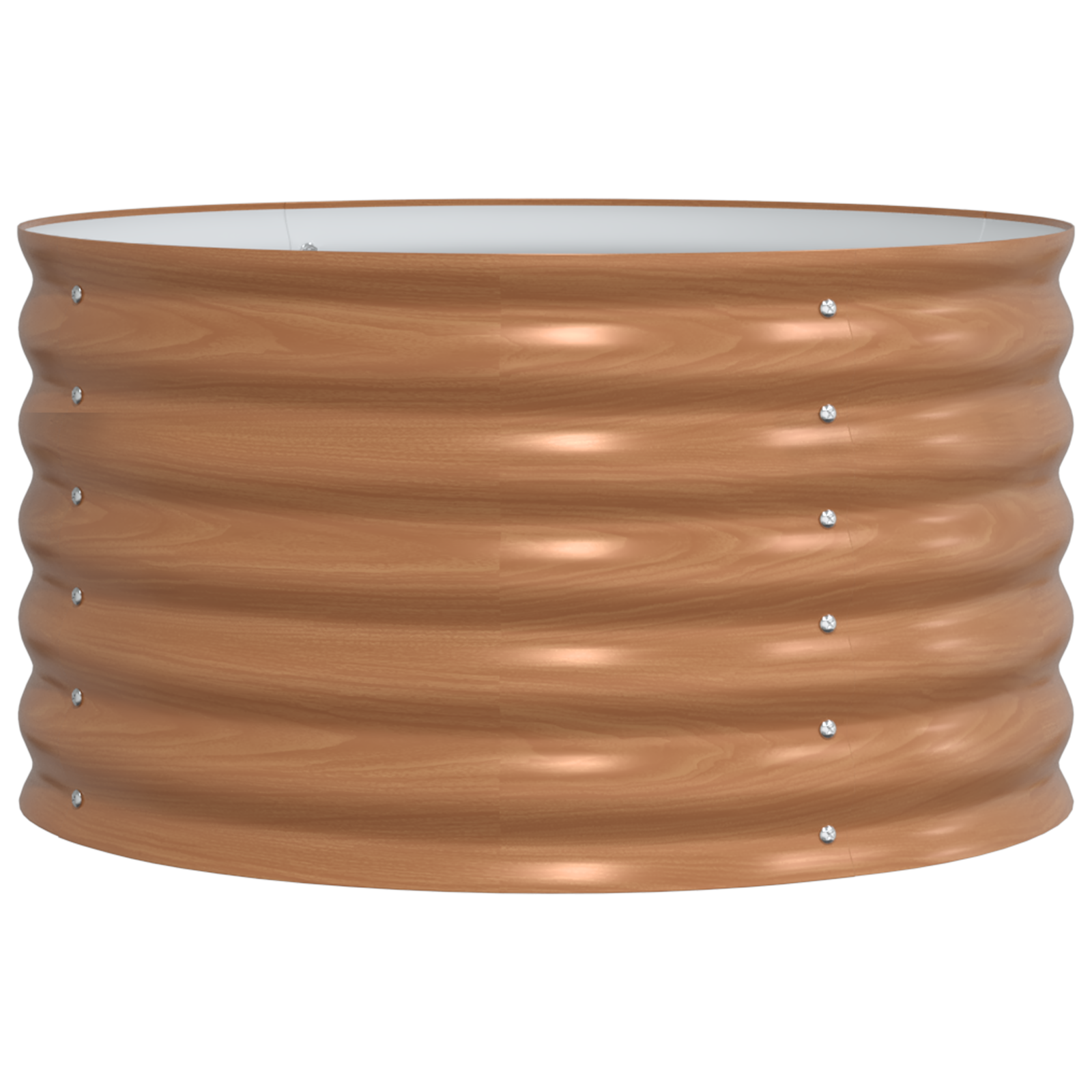 Teren Ridicat pentru Grădină Maro cu Aspect De Lemn 80x80x44 cm Oțel GartenMobel Dekor