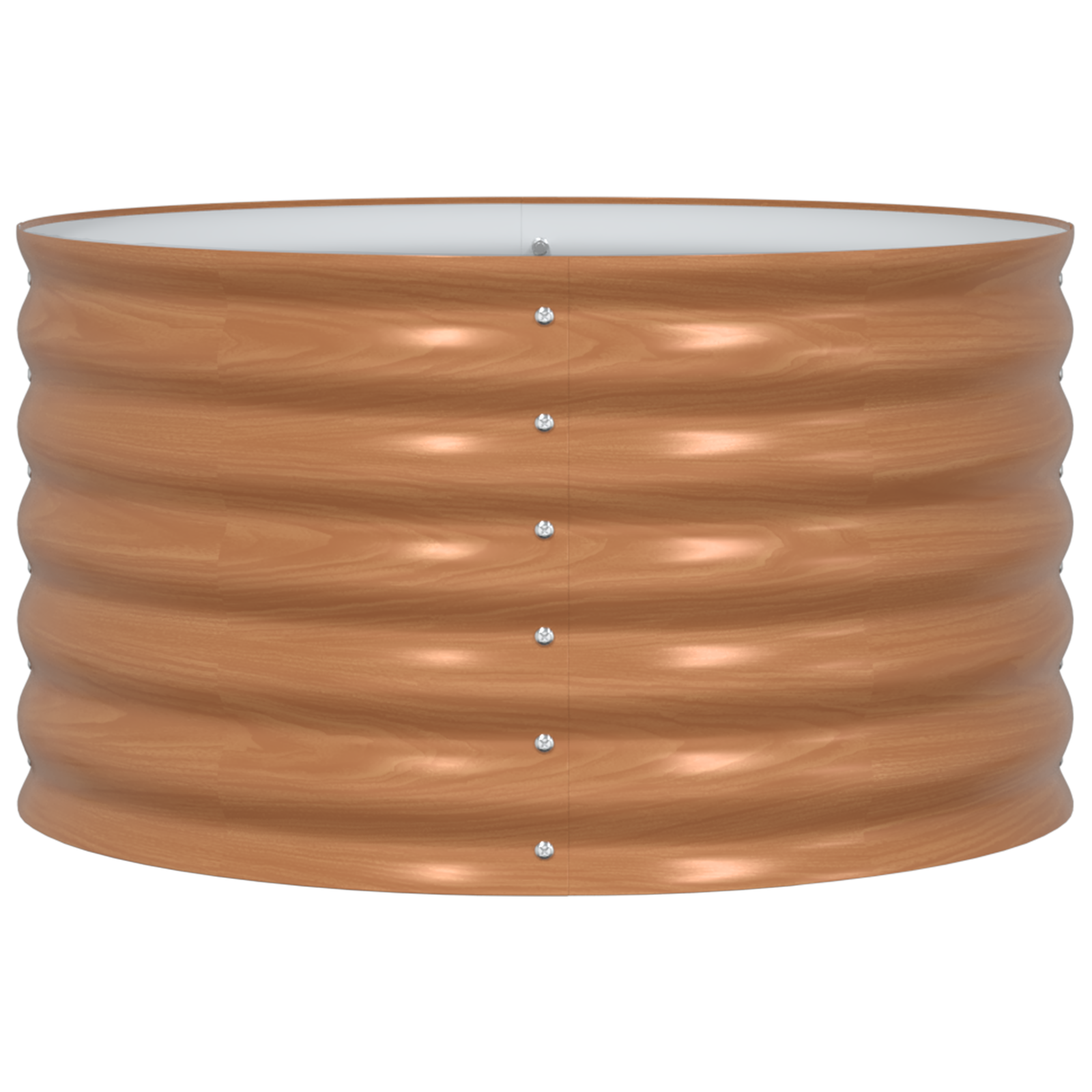 Teren Ridicat pentru Grădină Maro cu Aspect De Lemn 80x80x44 cm Oțel GartenMobel Dekor