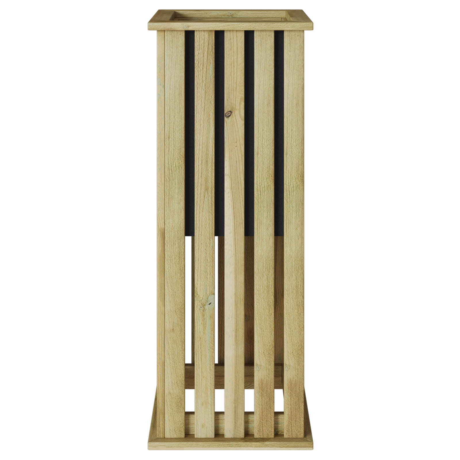 Vaza grădină cu dimensiunile 33x33x85 cm din lemn de pin impregnat GartenMobel Dekor