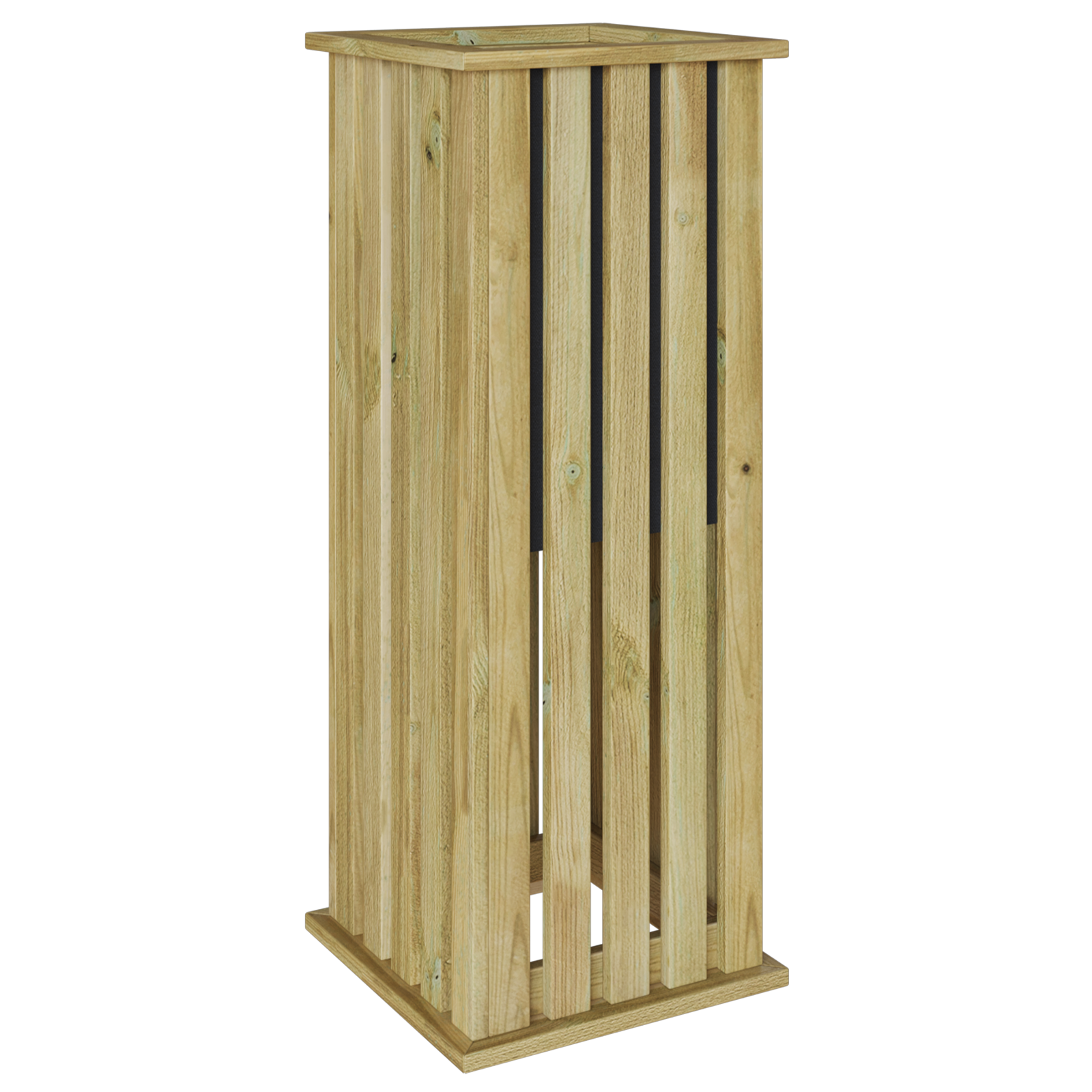 Vaza grădină cu dimensiunile 33x33x85 cm din lemn de pin impregnat GartenMobel Dekor