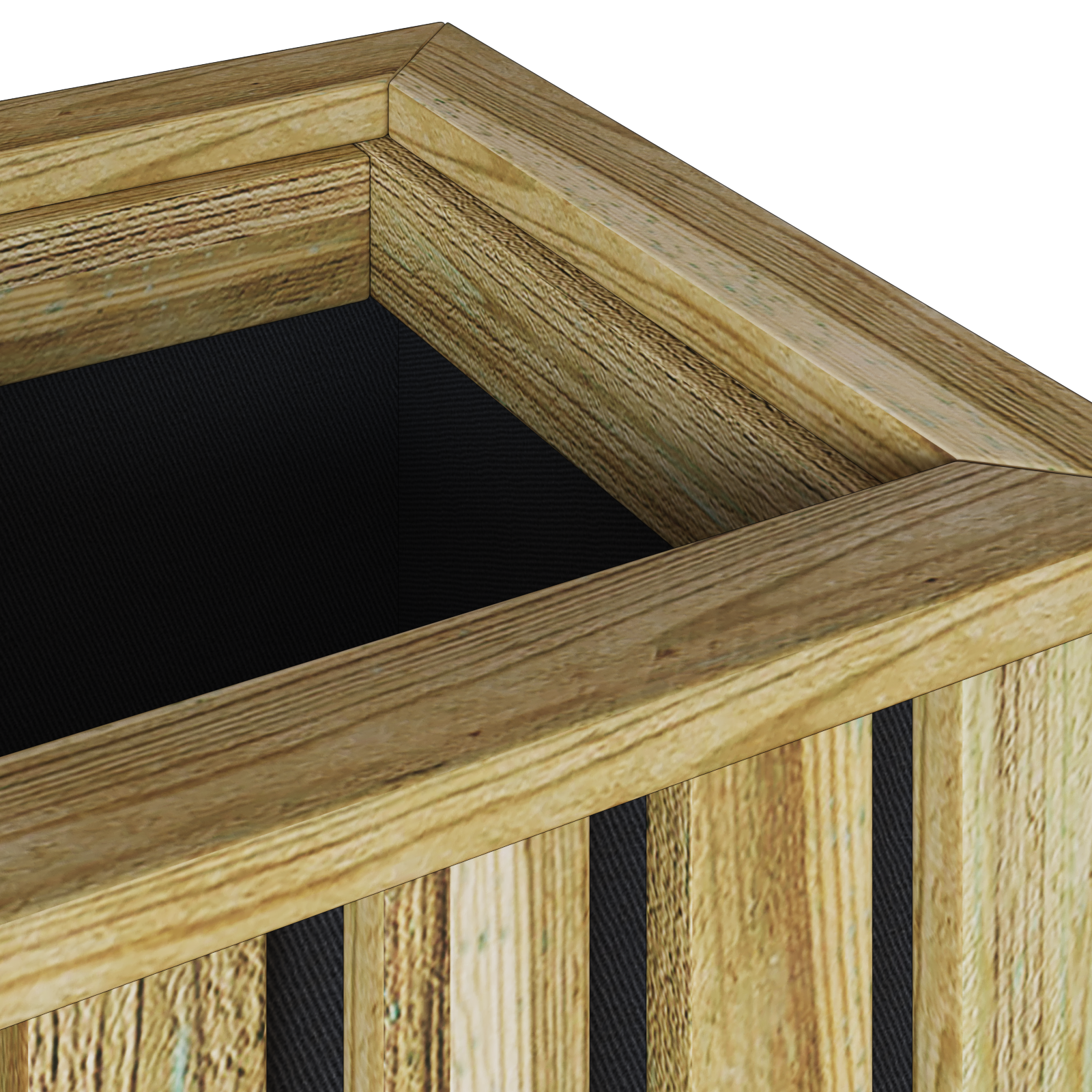 Vaza grădină cu dimensiunile 33x33x85 cm din lemn de pin impregnat GartenMobel Dekor