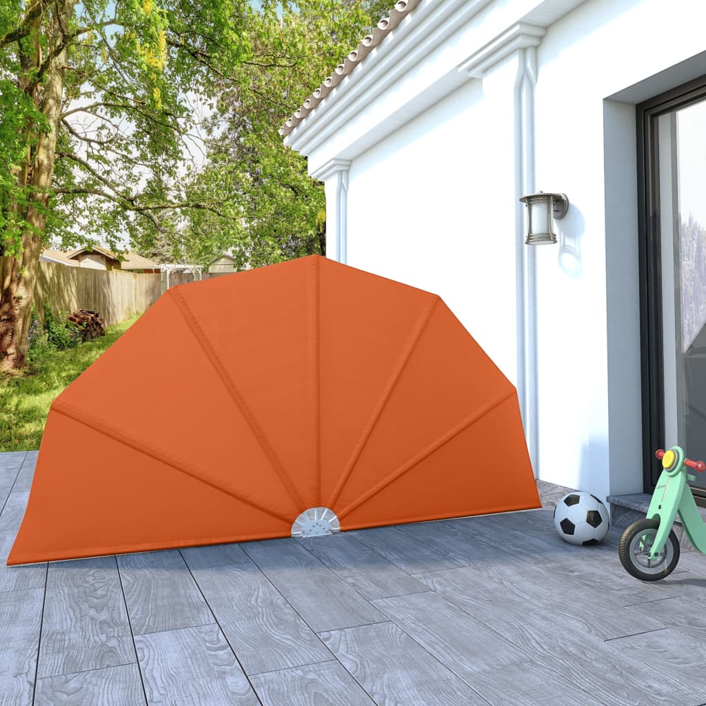 Copertină laterală pliabilă de terasă, cărămiziu, 160 cm GartenMobel Dekor
