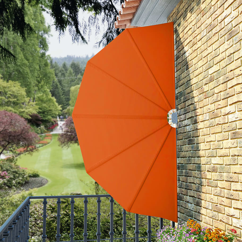 Copertină laterală pliabilă de terasă, cărămiziu, 160 cm GartenMobel Dekor