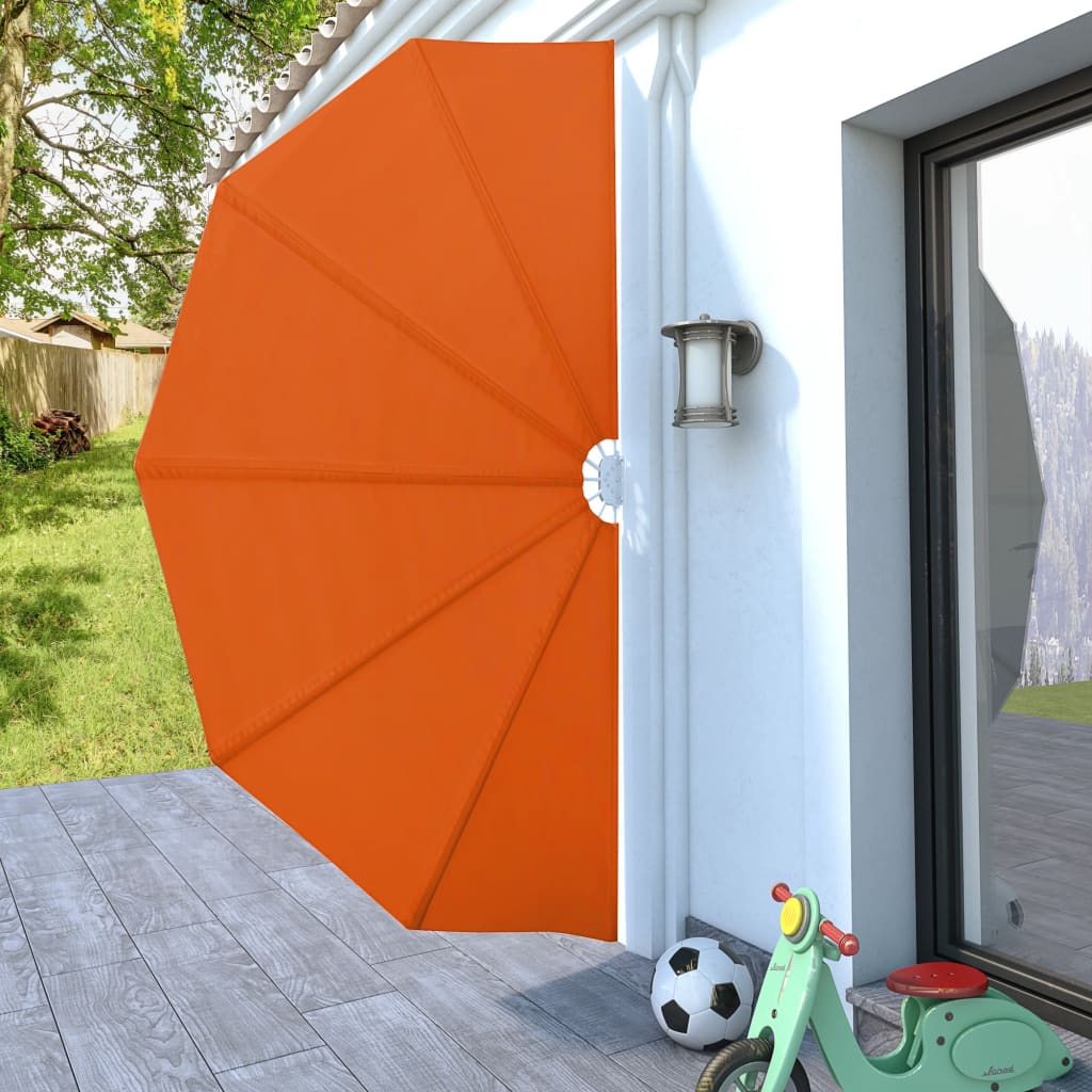 Copertină laterală pliabilă de terasă, cărămiziu, 160 cm GartenMobel Dekor