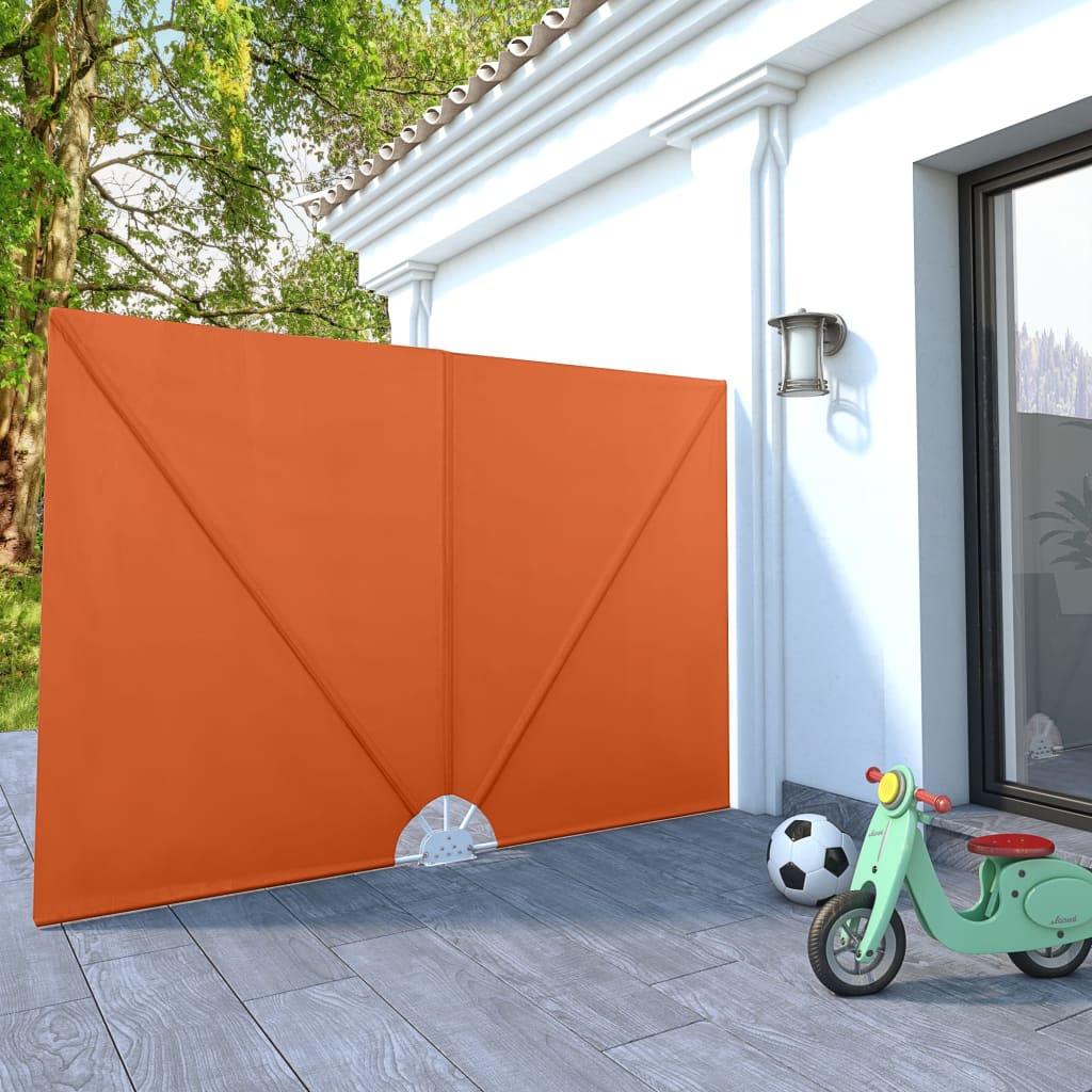 Copertină laterală pliabilă de terasă, cărămiziu, 240x160 cm GartenMobel Dekor