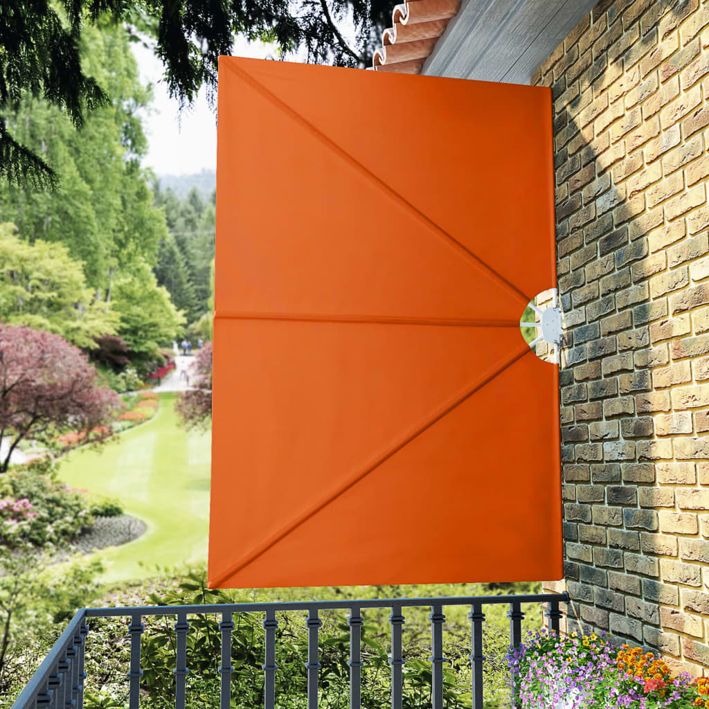 Copertină laterală pliabilă de terasă, cărămiziu, 240x160 cm GartenMobel Dekor