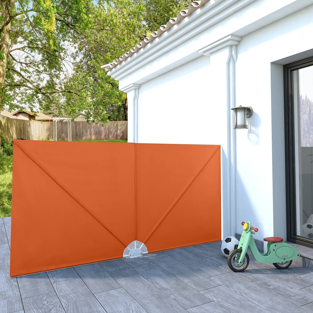 Copertină laterală pliabilă de terasă, cărămiziu, 300x150 cm GartenMobel Dekor