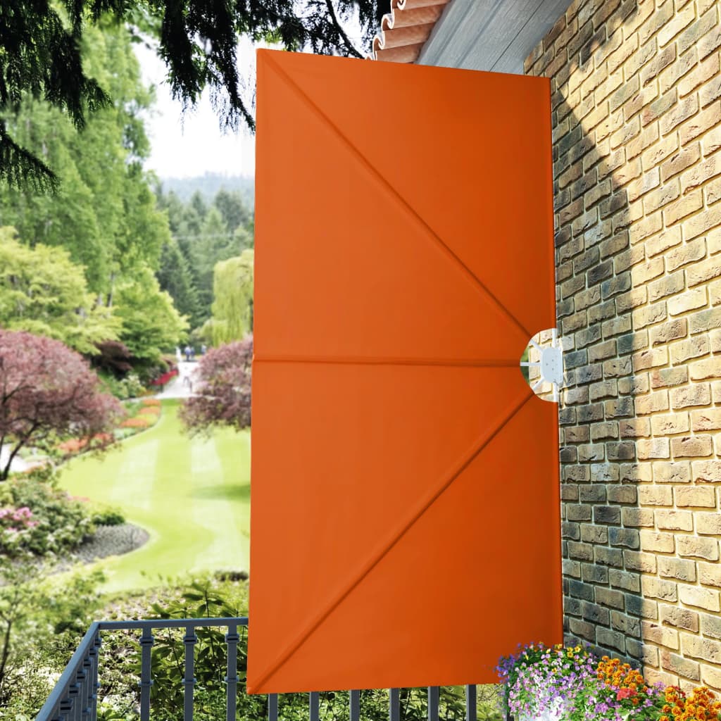 Copertină laterală pliabilă de terasă, cărămiziu, 300x150 cm GartenMobel Dekor